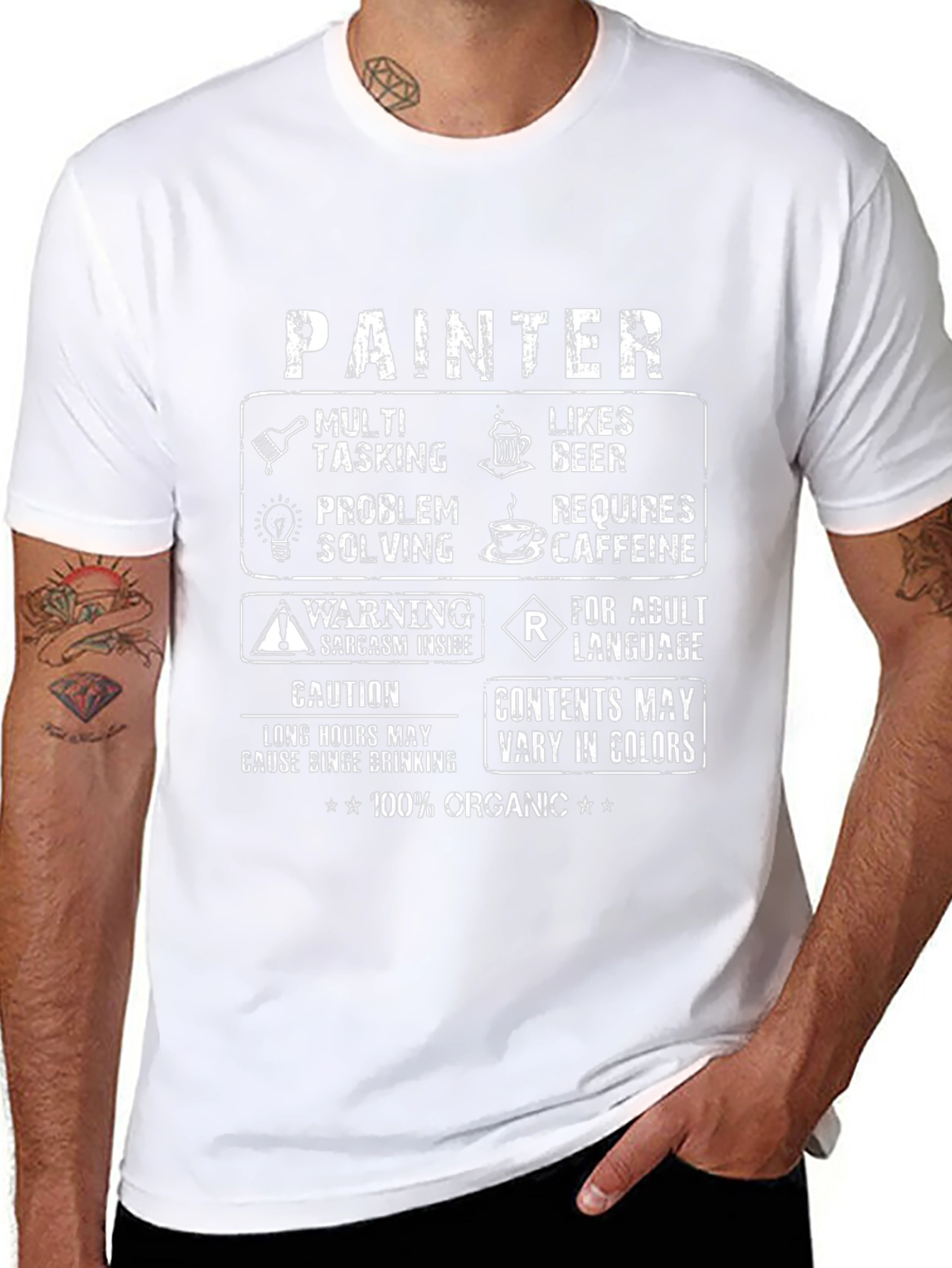 Painter Humor Graphic T-Shirt