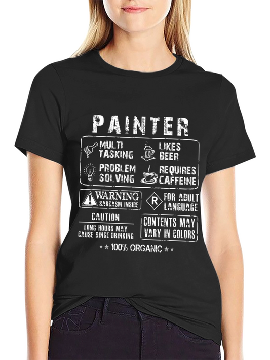 Painter Humor Graphic T-Shirt