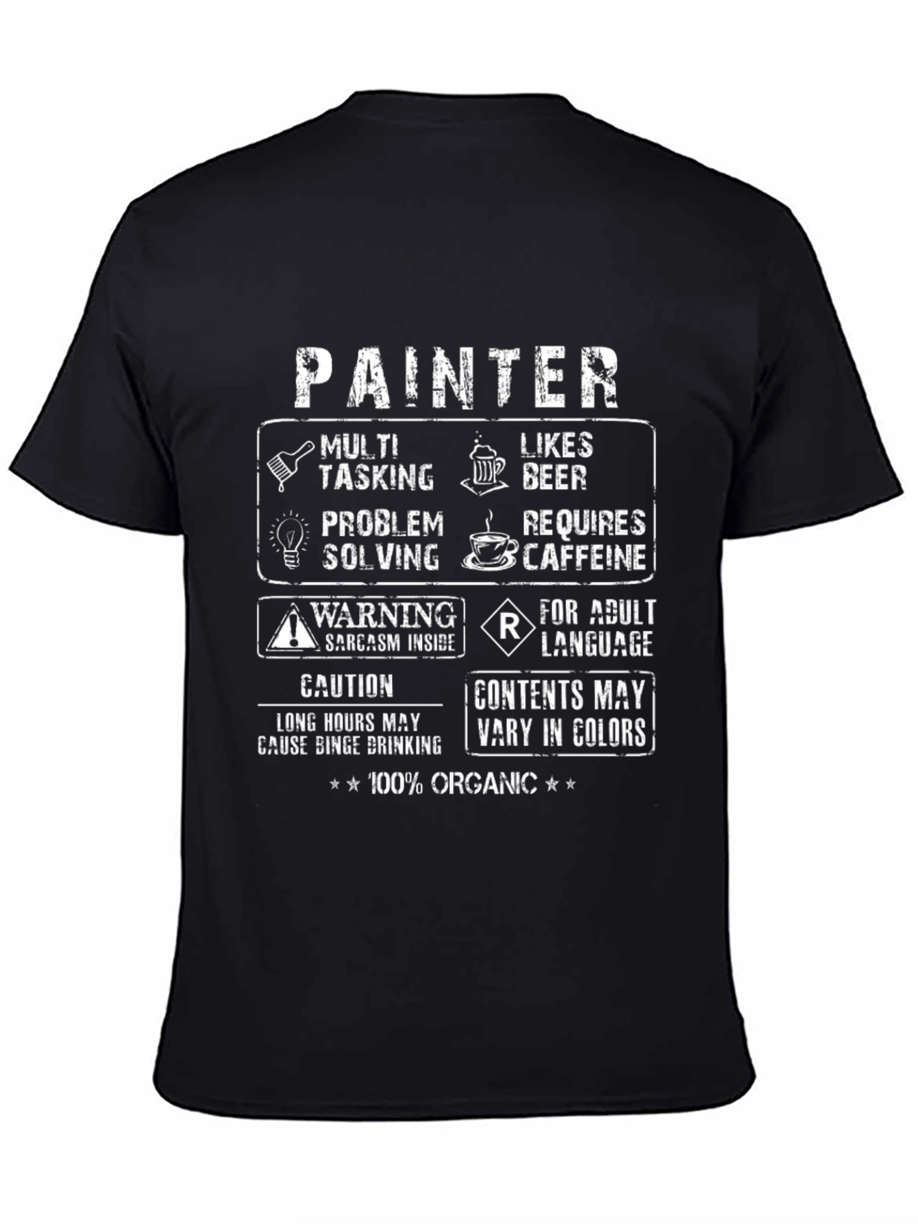 Painter Humor Graphic T-Shirt