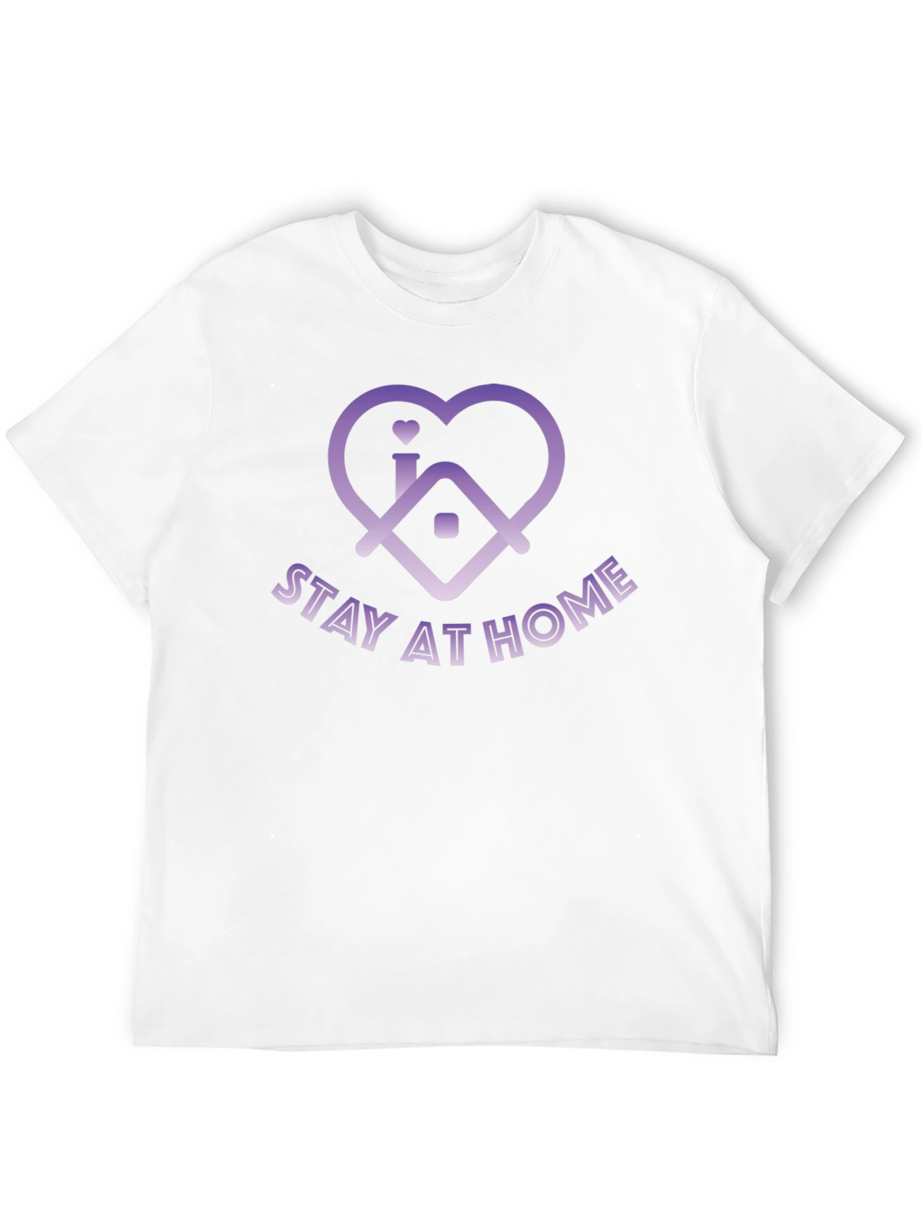 Stay at Home Heart Graphic T-Shirt