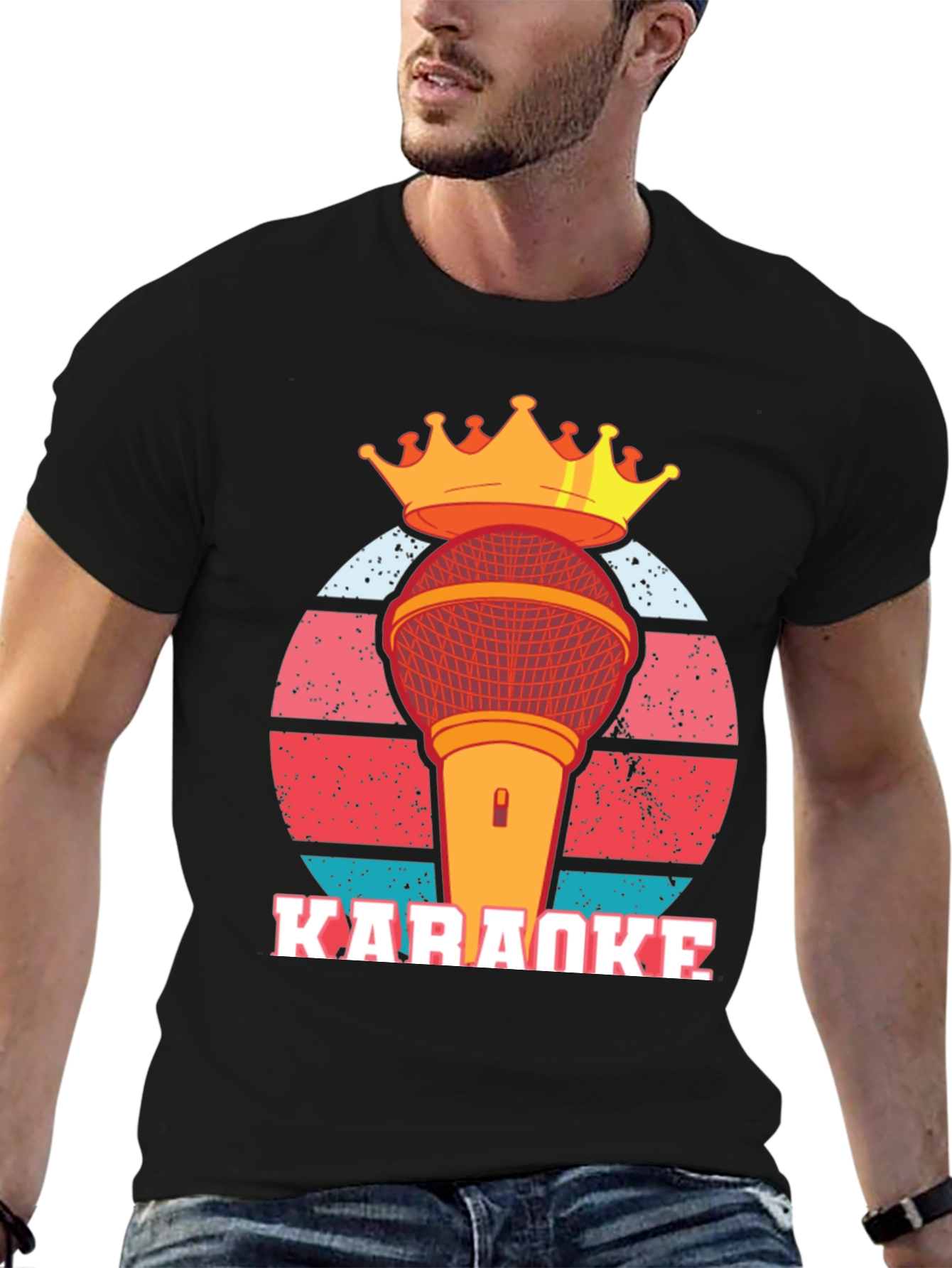 Karaoke King Graphic Tee - Sing Your Heart Out!