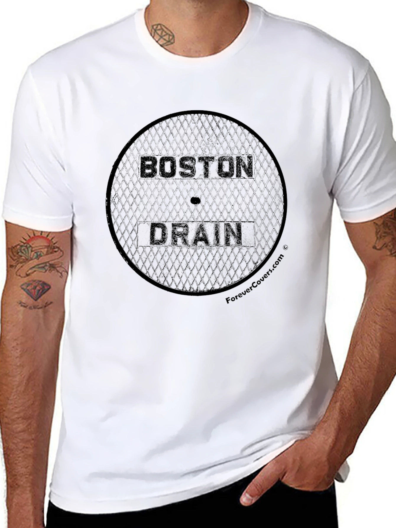 Boston Drain Graphic T-Shirt - Urban Style