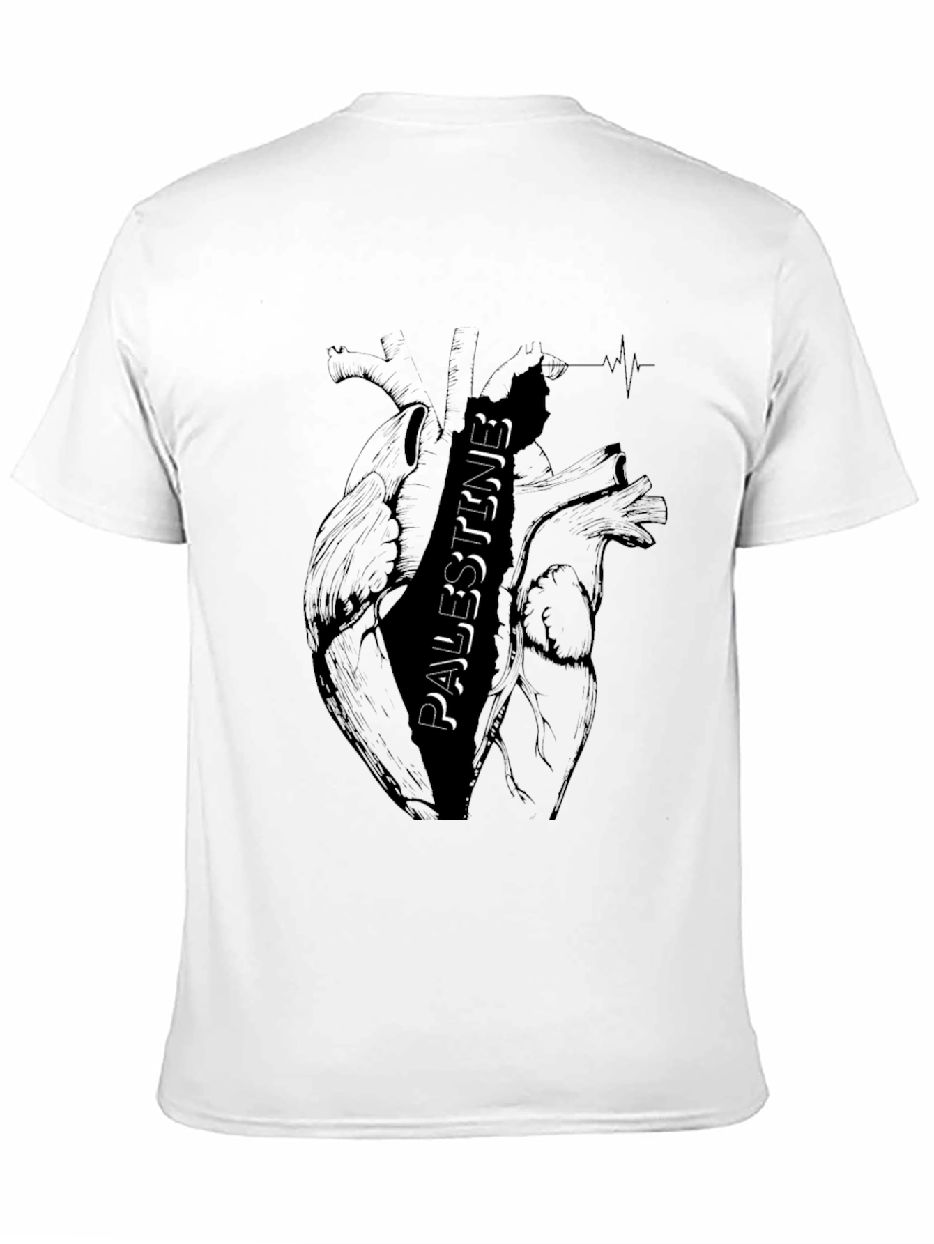 Palestine Heart Graphic T-Shirt