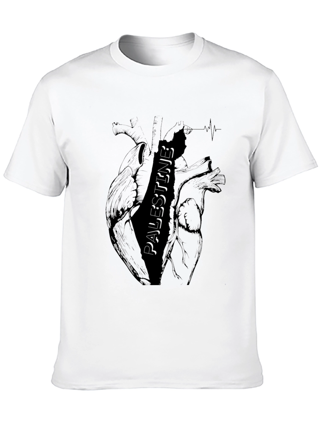Palestine Heart Graphic T-Shirt