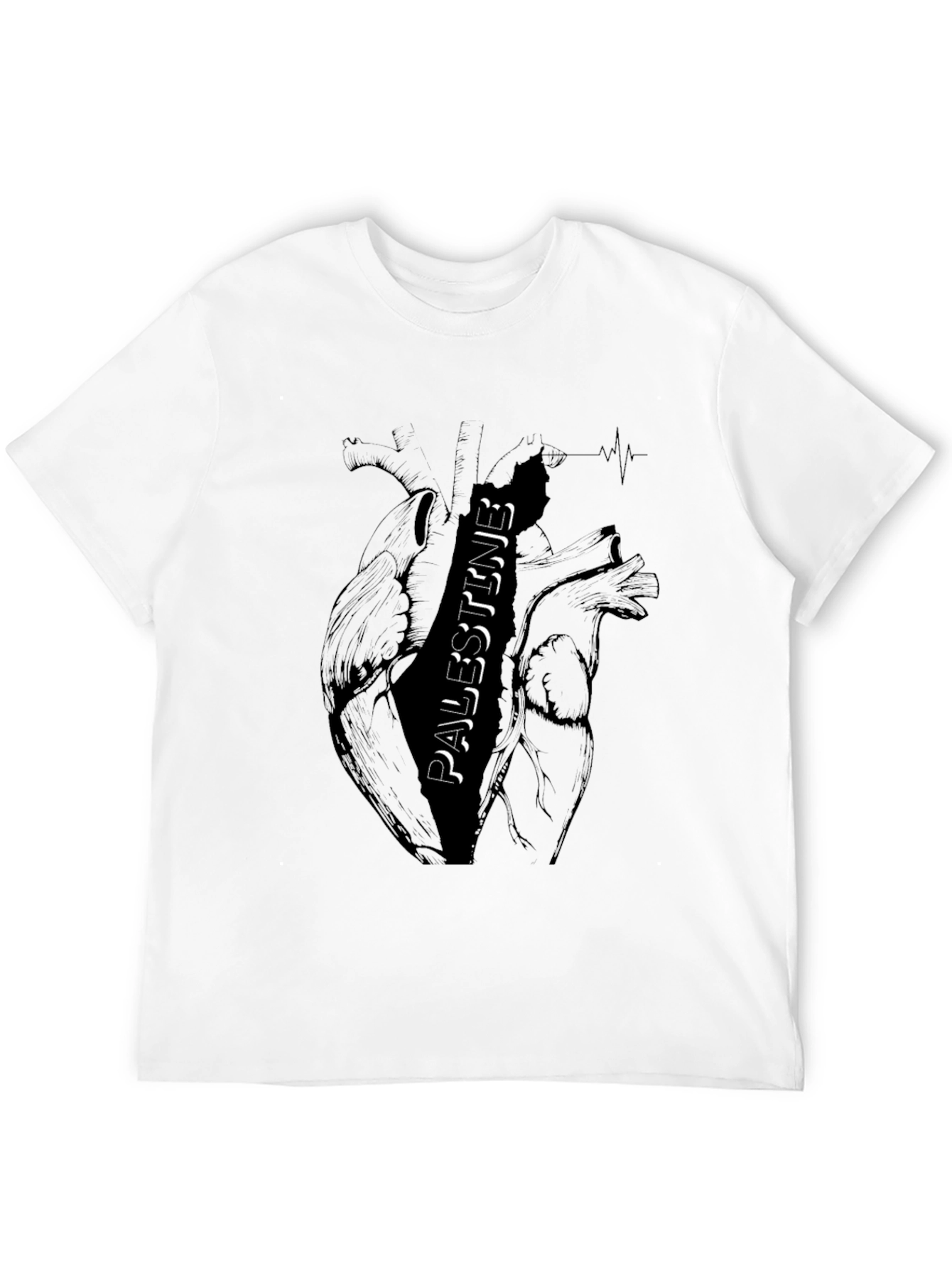 Palestine Heart Graphic T-Shirt