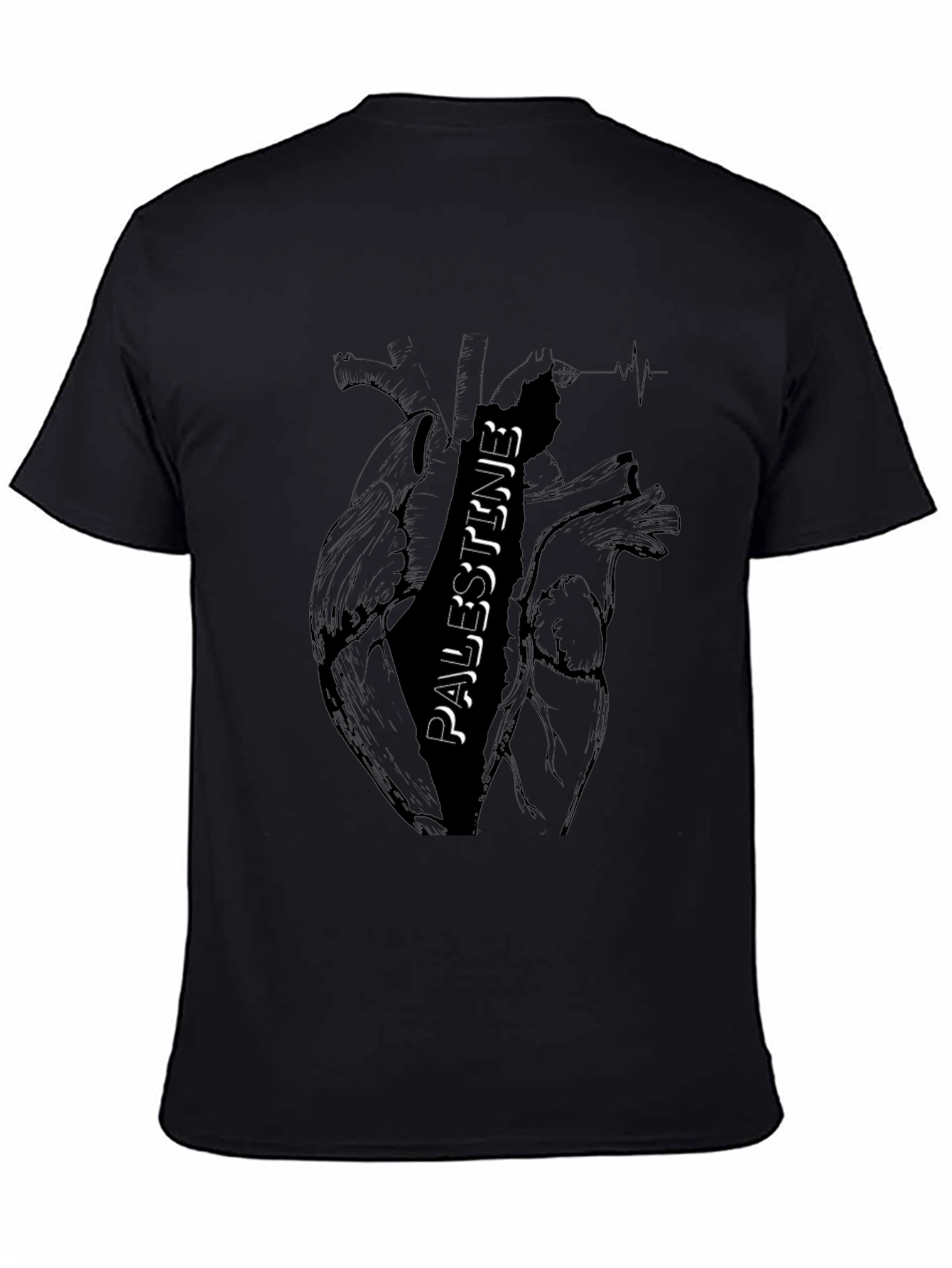 Palestine Heart Graphic T-Shirt
