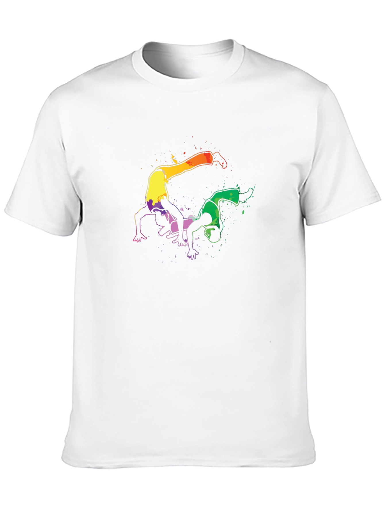 Capoeira Rainbow Silhouette T-Shirt
