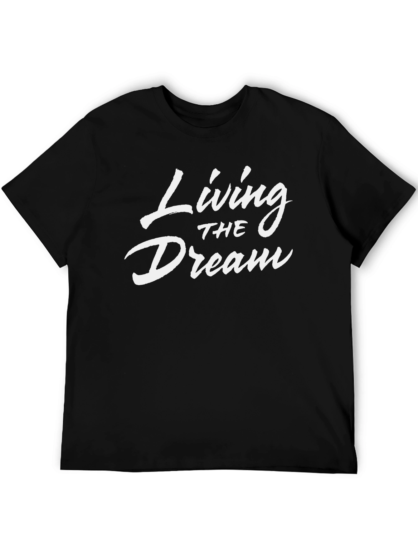 Living the Dream Graphic Tee - Stylish Black T-Shirt