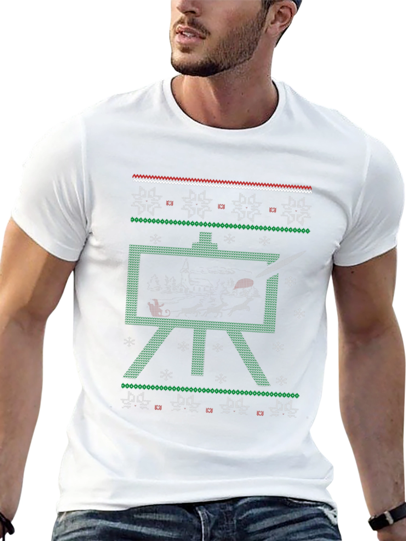 Painters Christmas Ugly Sweater T-Shirt