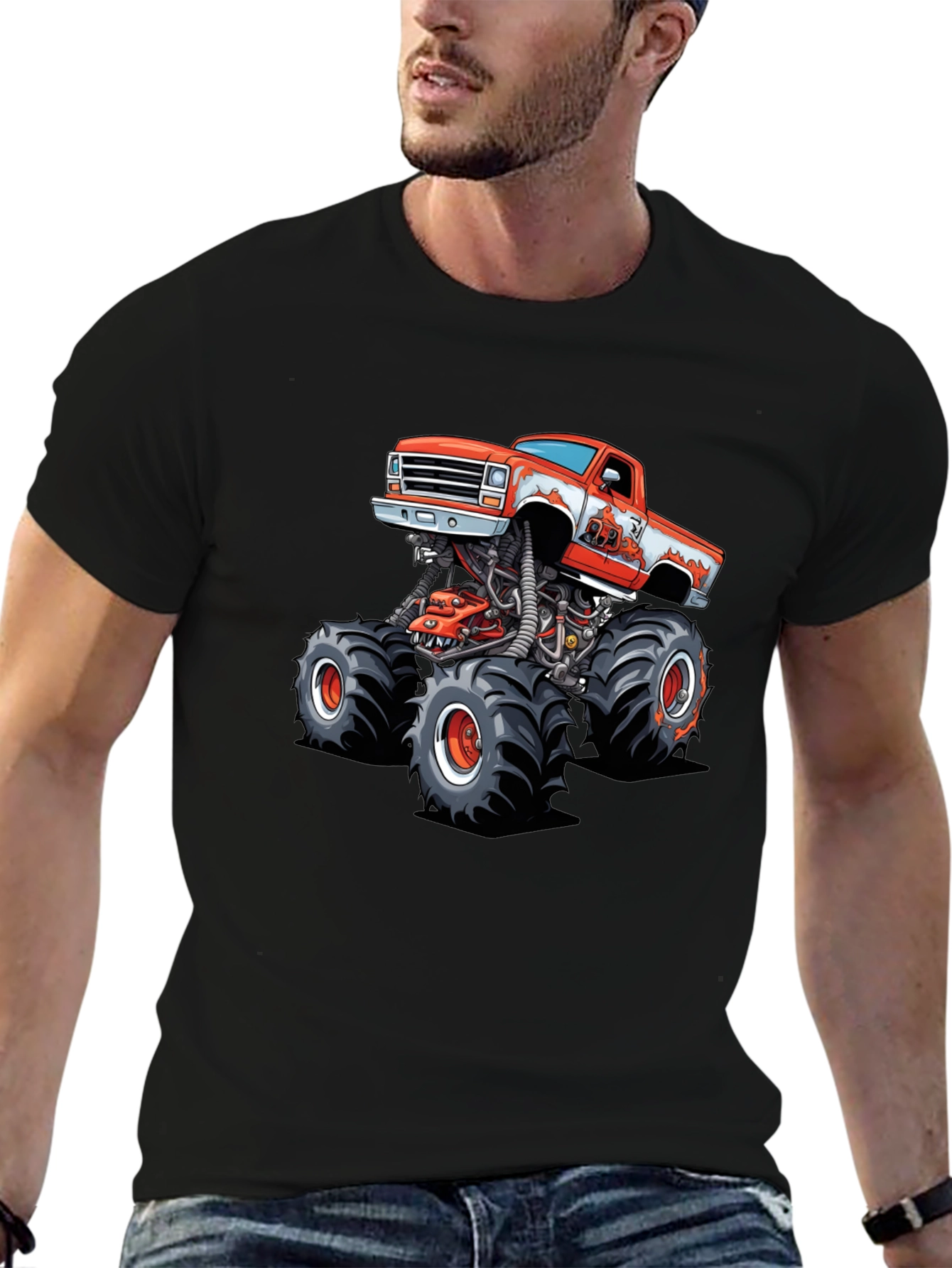 Monster Truck Graphic Tee - Cool Automotive Design