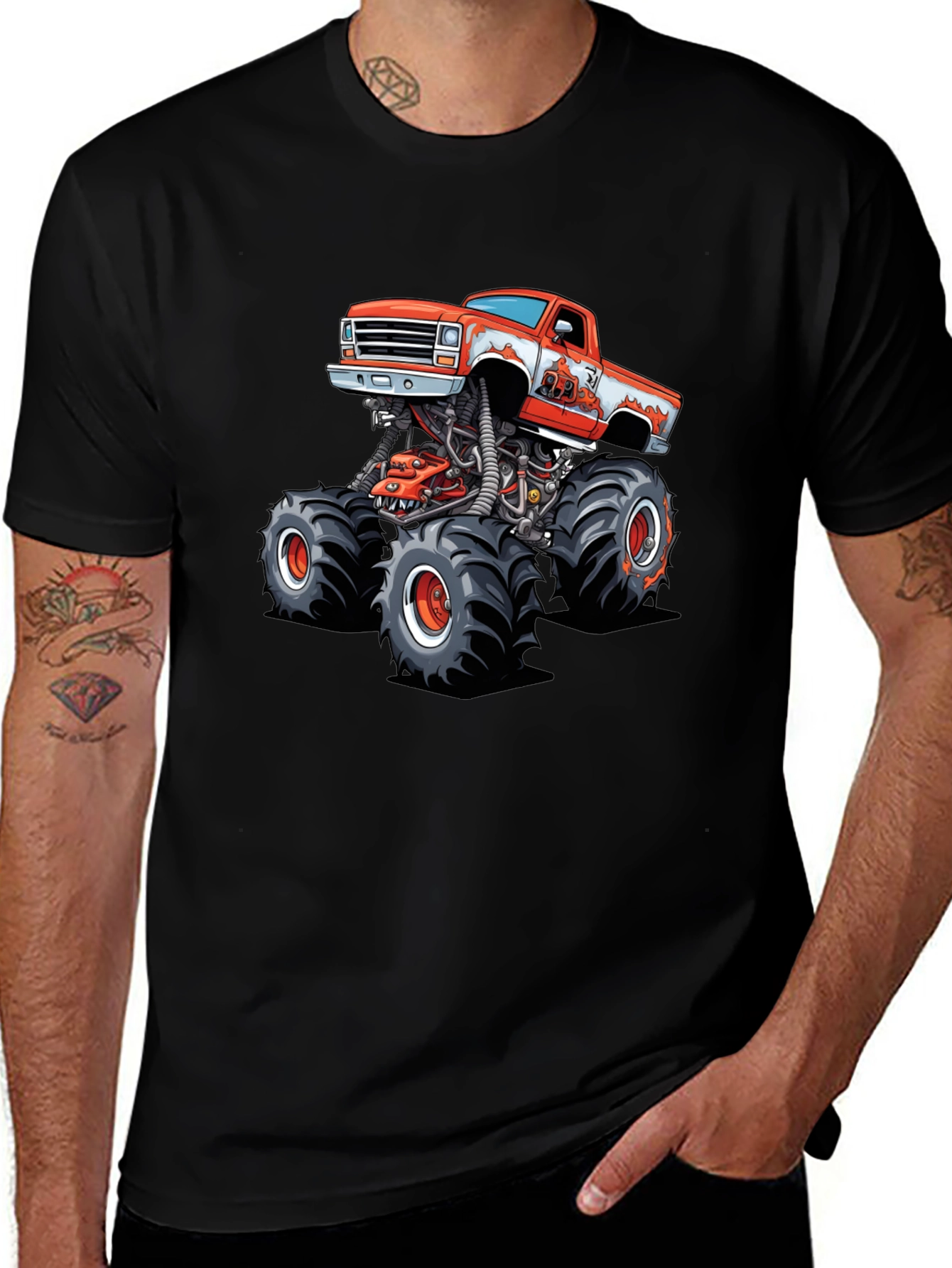 Monster Truck Graphic Tee - Cool Automotive Design