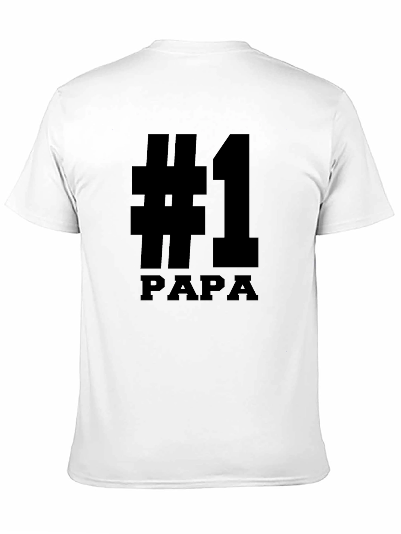 Number One Papa Black T-Shirt