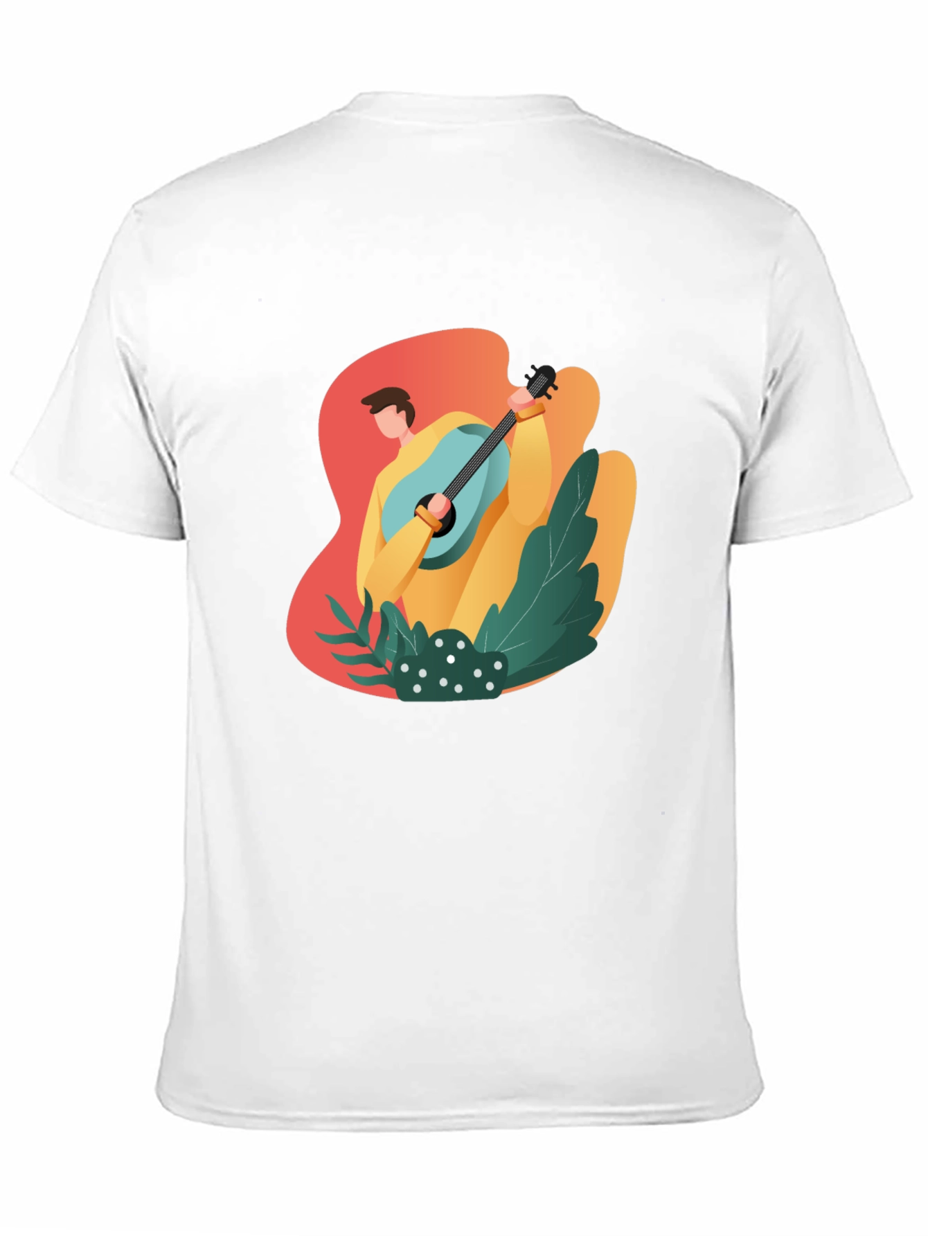 Stylish Musician Graphic Tee - Soft Black Cotton