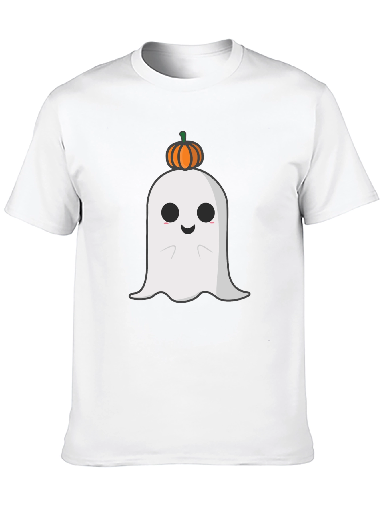 Spooky Ghost with Pumpkin T-Shirt