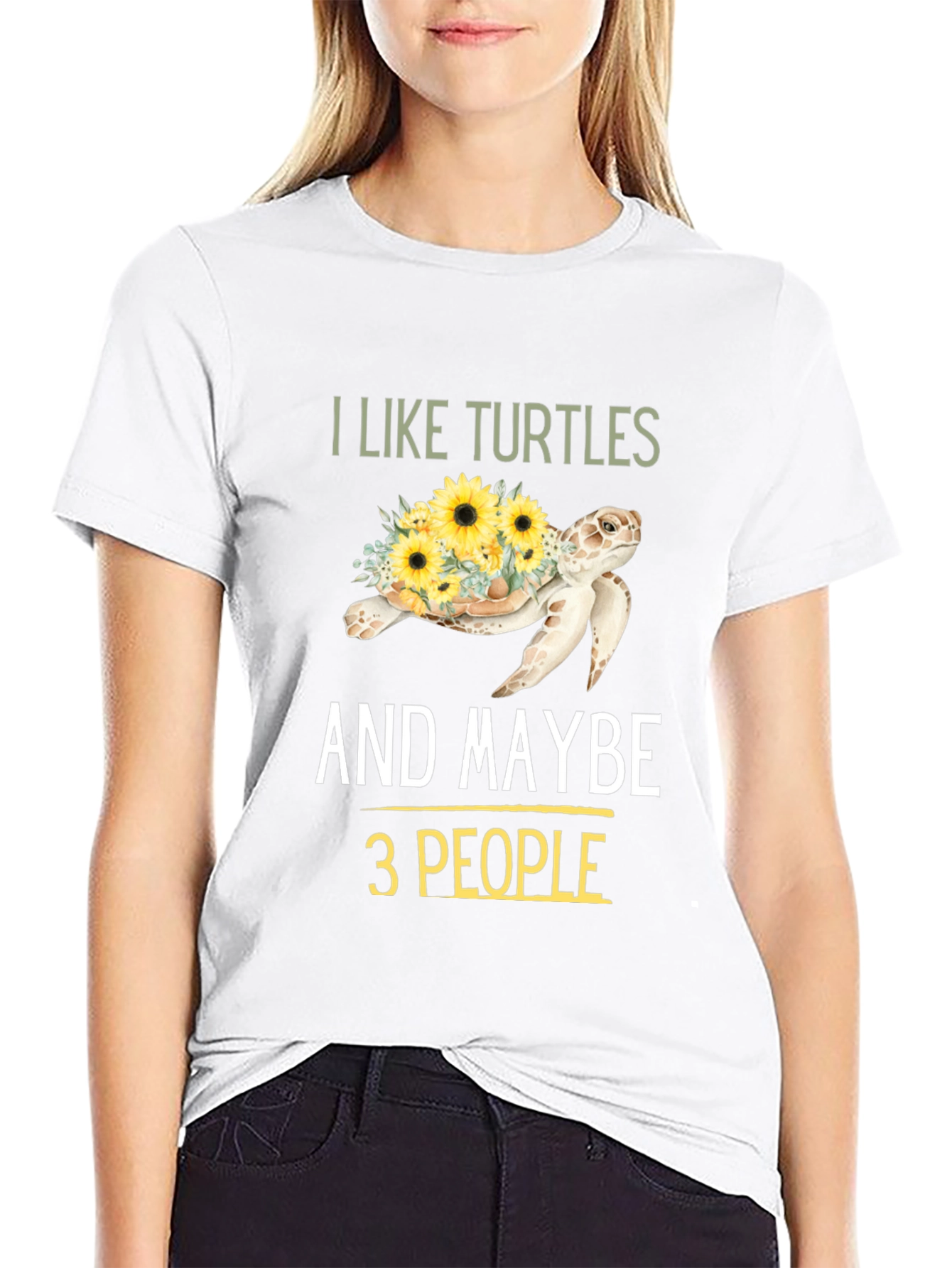 I Like Turtles & Maybe 3 People Graphic Tee