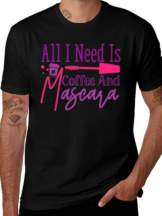 Coffee and Mascara Graphic T-Shirt