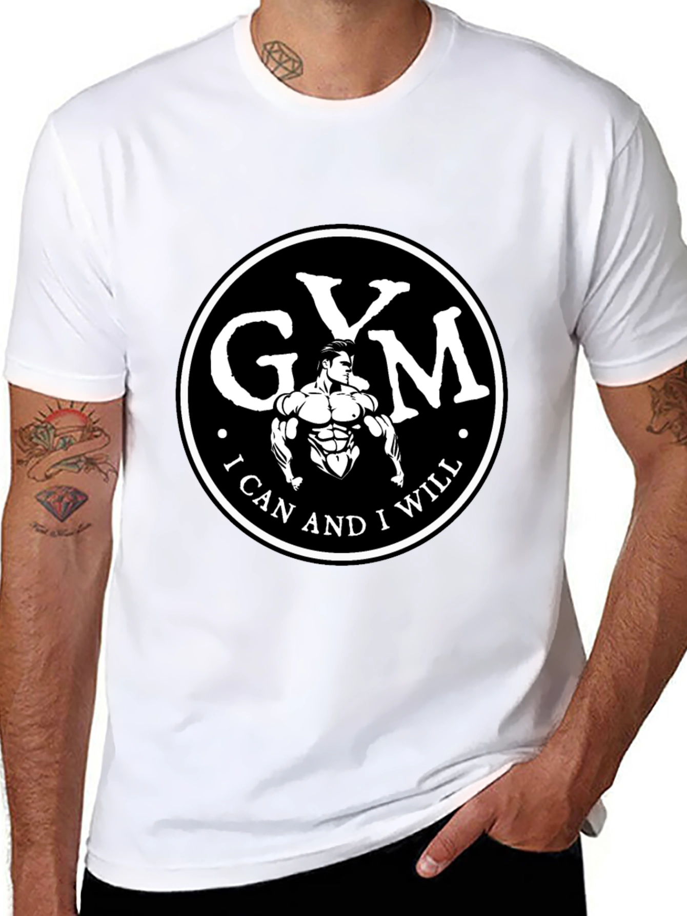 Gym Motivation T-Shirt - I Can and I Will