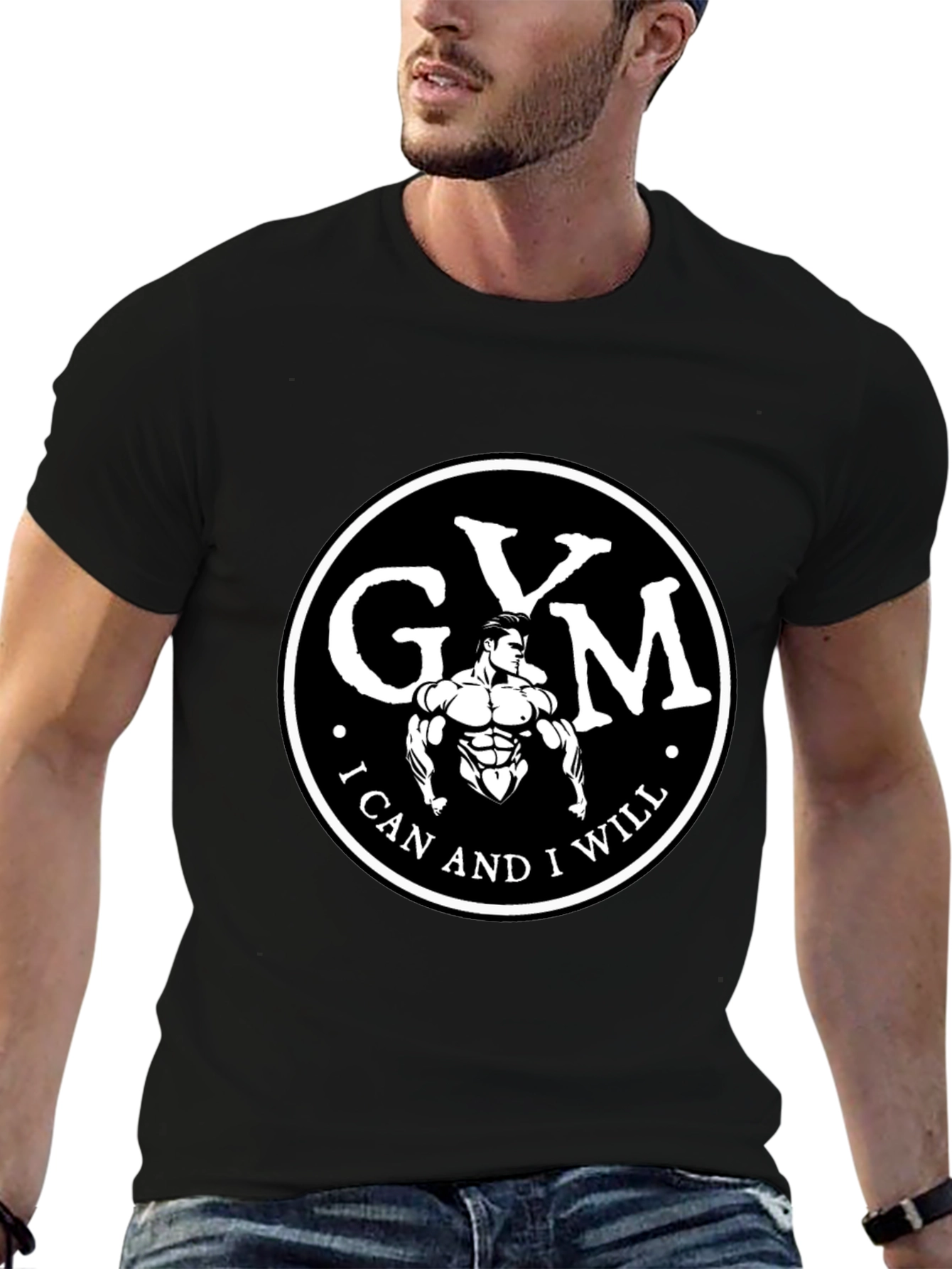 Gym Motivation T-Shirt - I Can and I Will