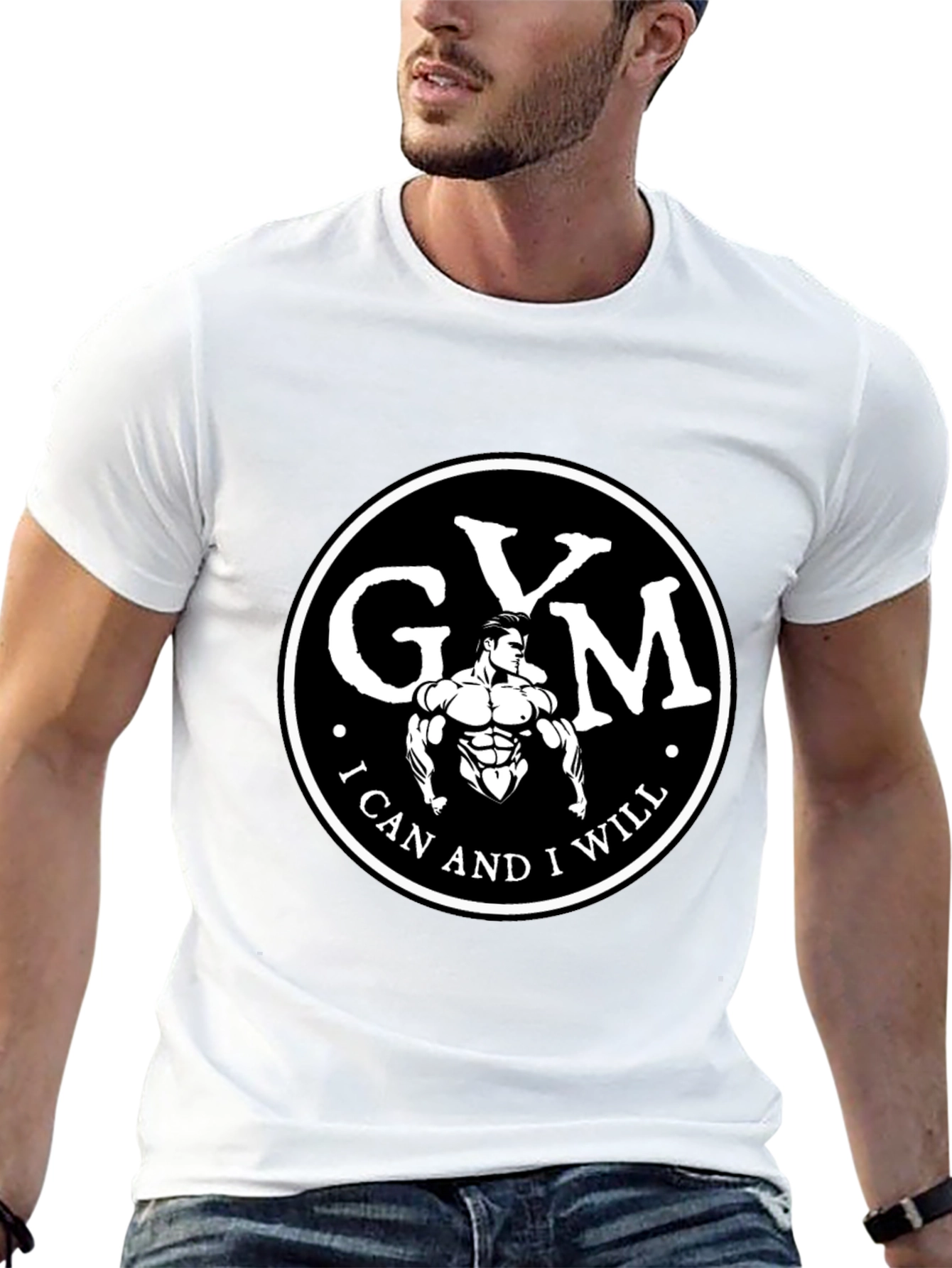 Gym Motivation T-Shirt - I Can and I Will