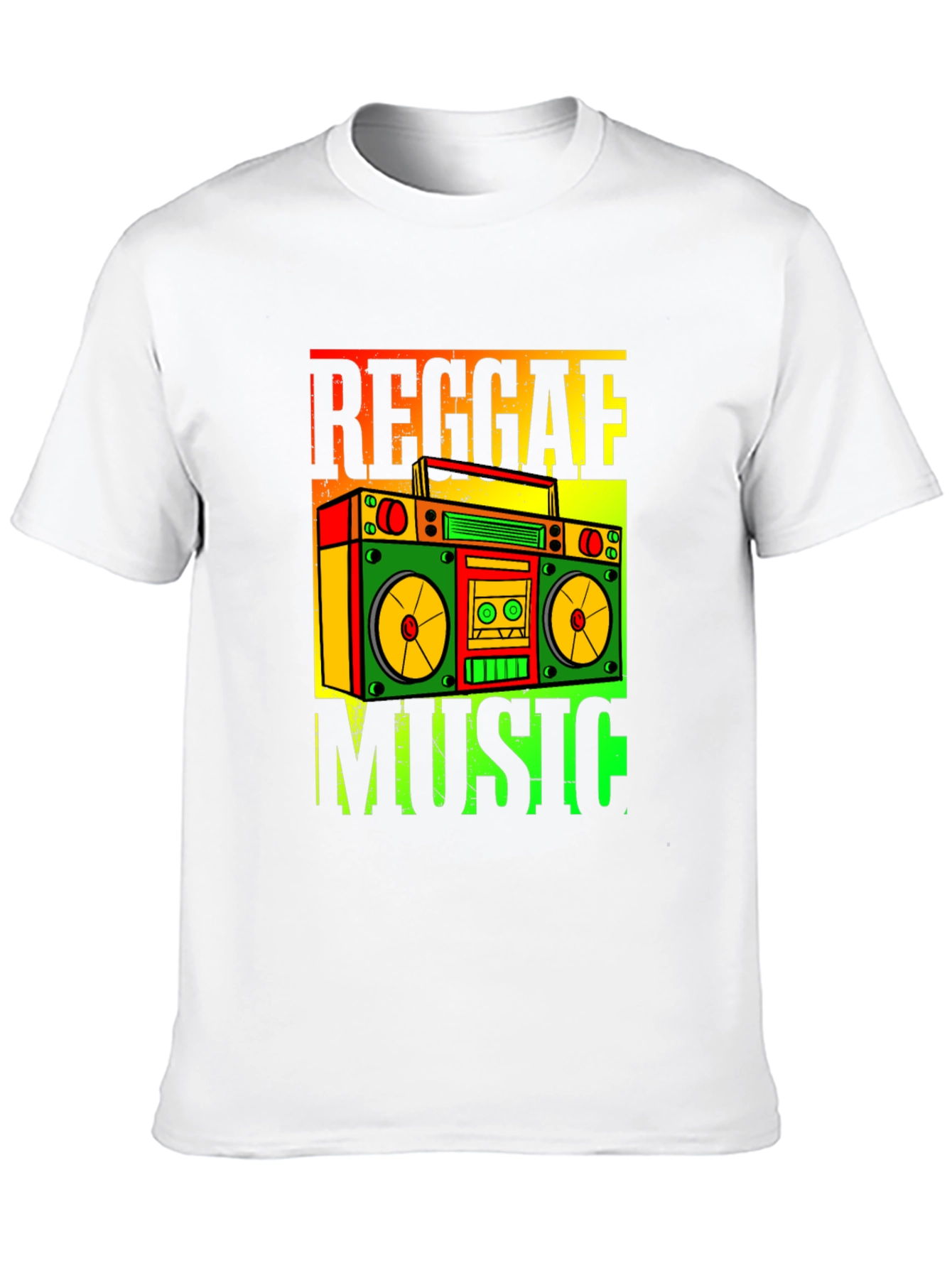 Reggae Music Boombox Graphic T-Shirt
