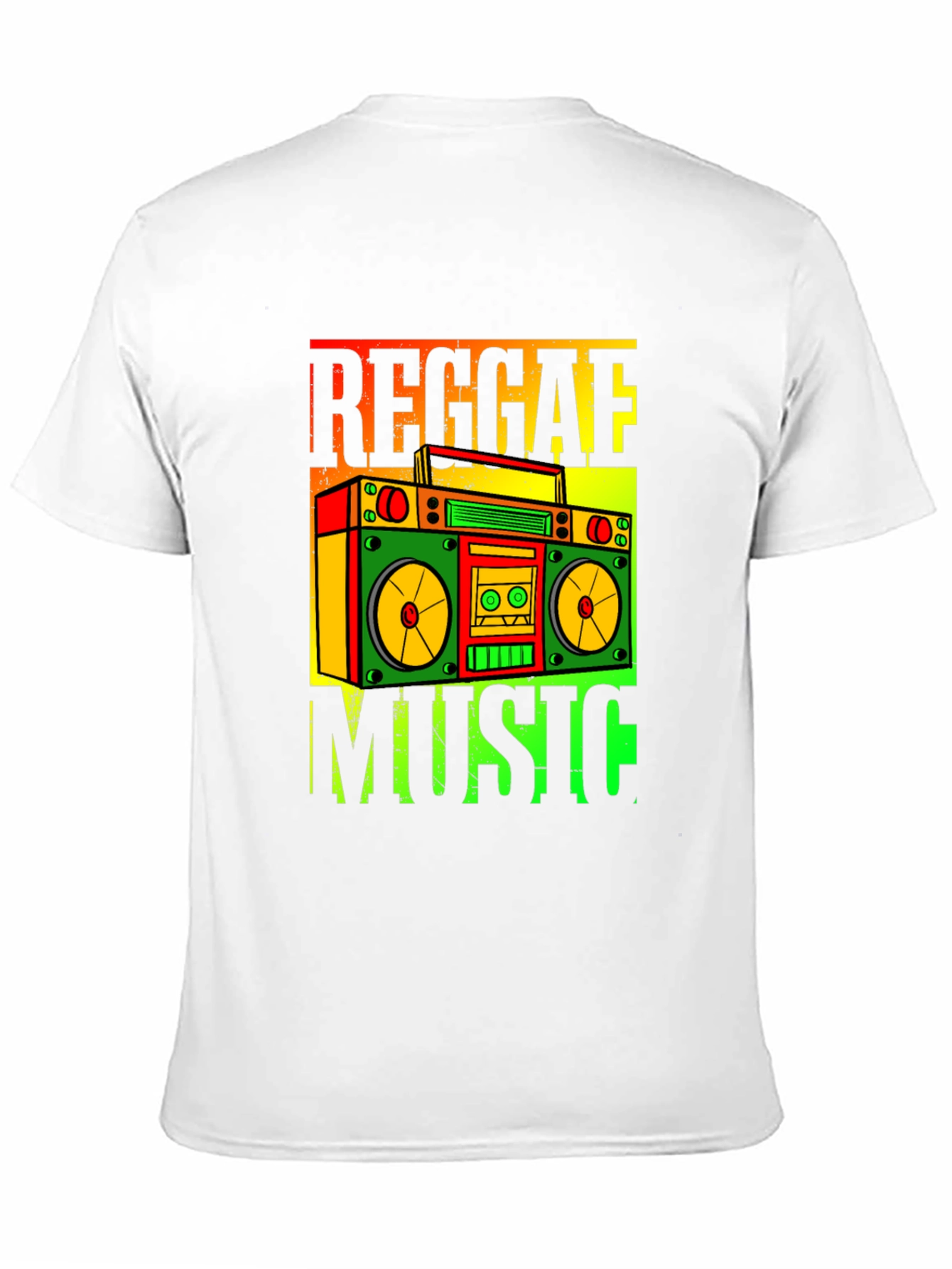 Reggae Music Boombox Graphic T-Shirt