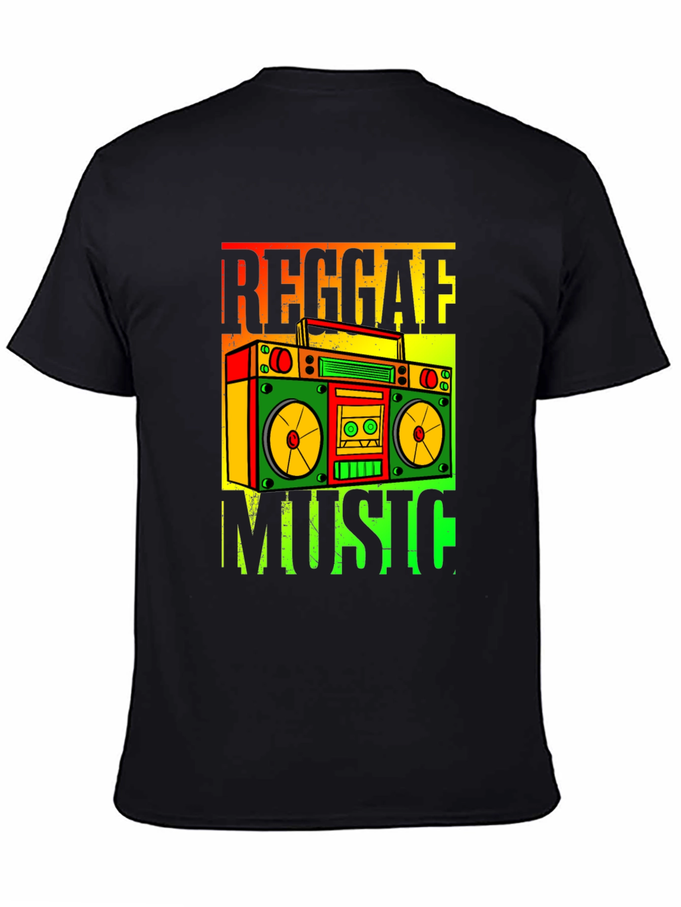 Reggae Music Boombox Graphic T-Shirt