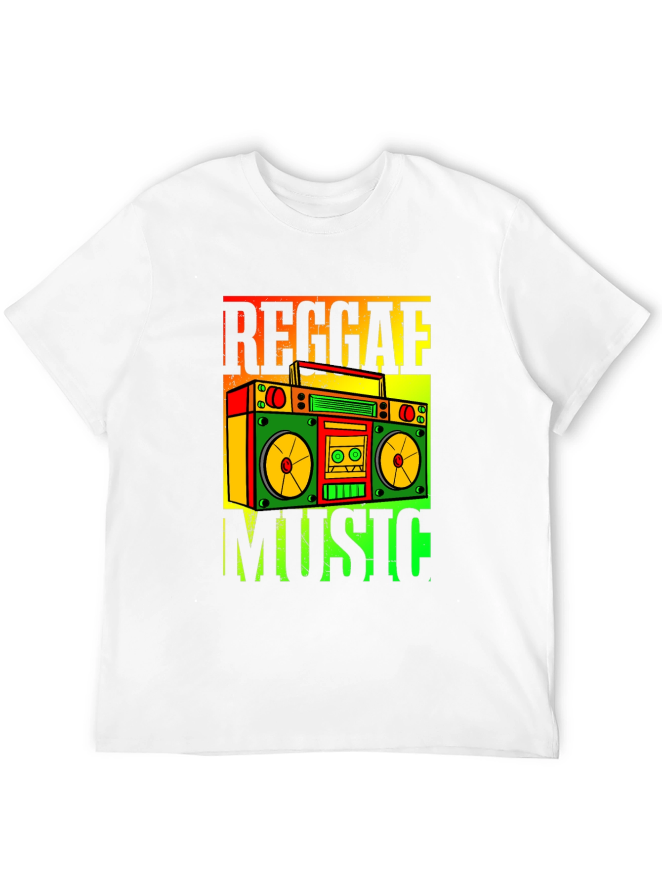 Reggae Music Boombox Graphic T-Shirt