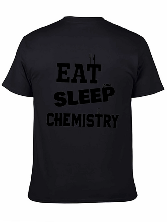 Eat Sleep Chemistry Black T-Shirt