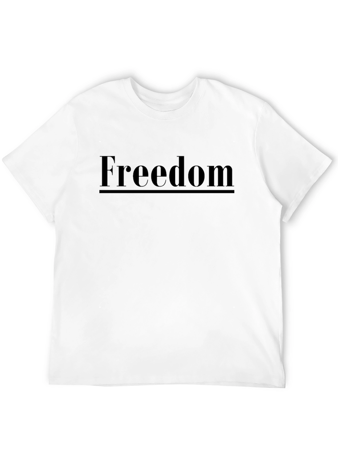 Freedom Graphic T-Shirt - Black Crew Neck