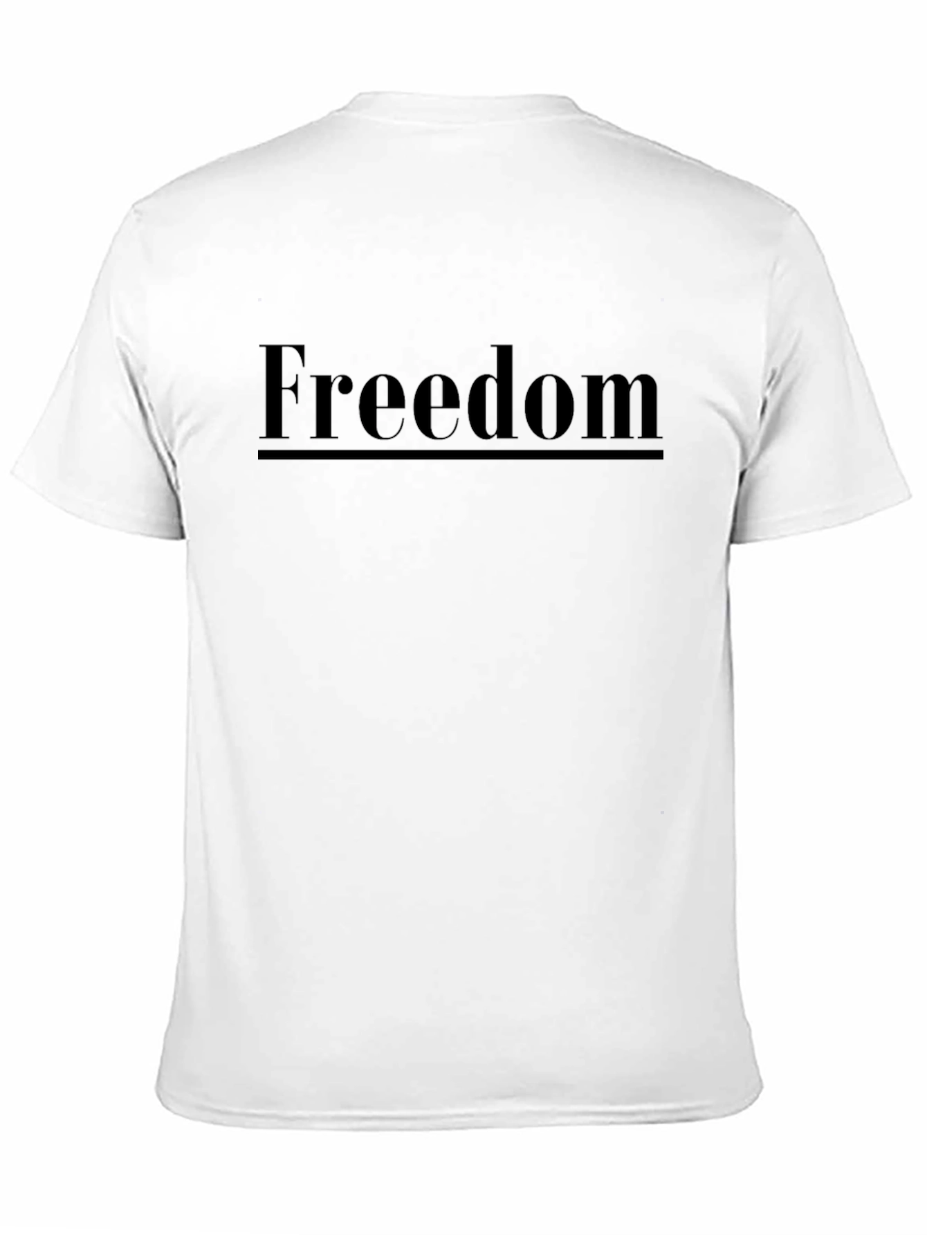 Freedom Graphic T-Shirt - Black Crew Neck