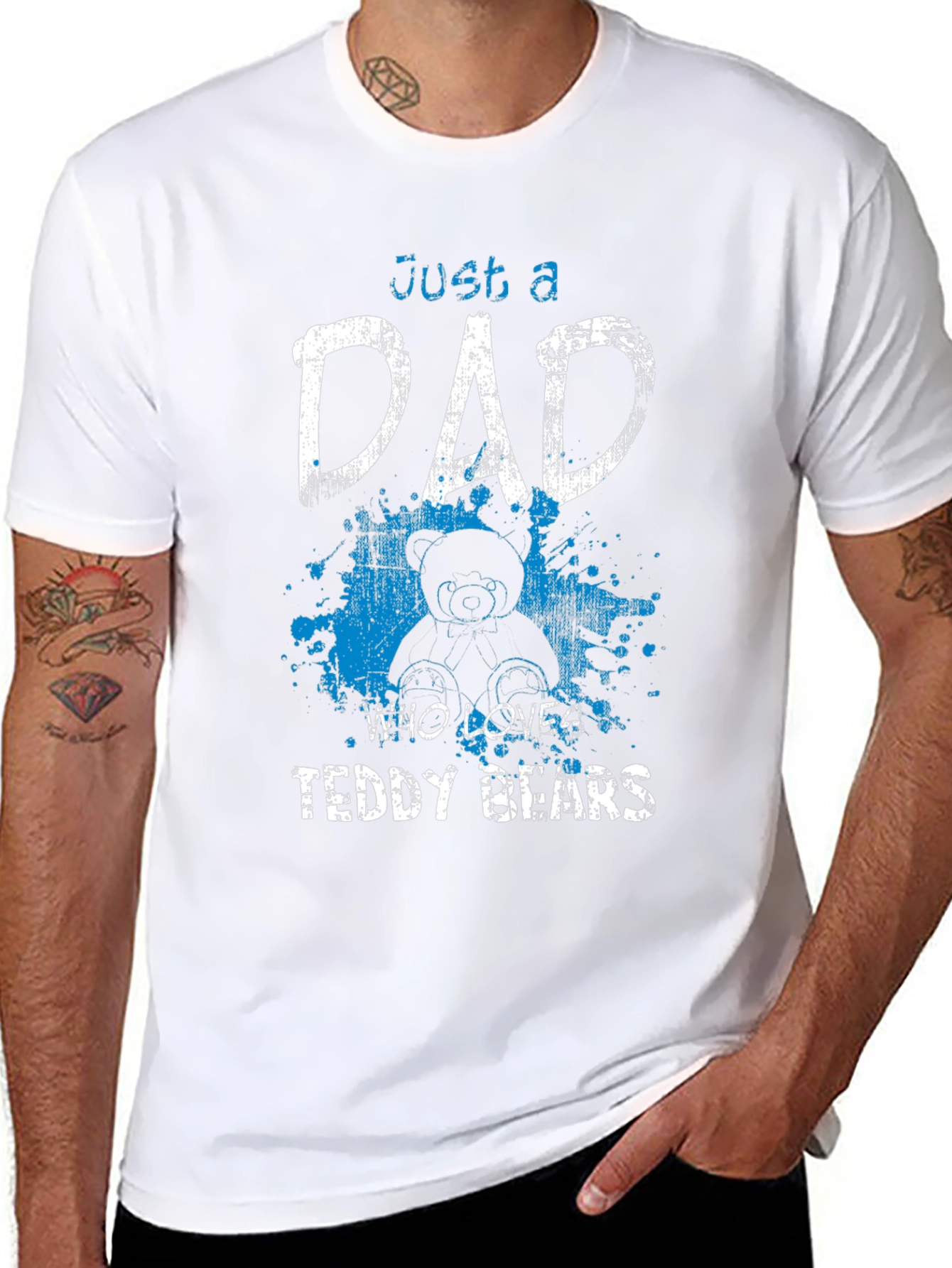 Just a Dad Who Loves Teddy Bears T-Shirt