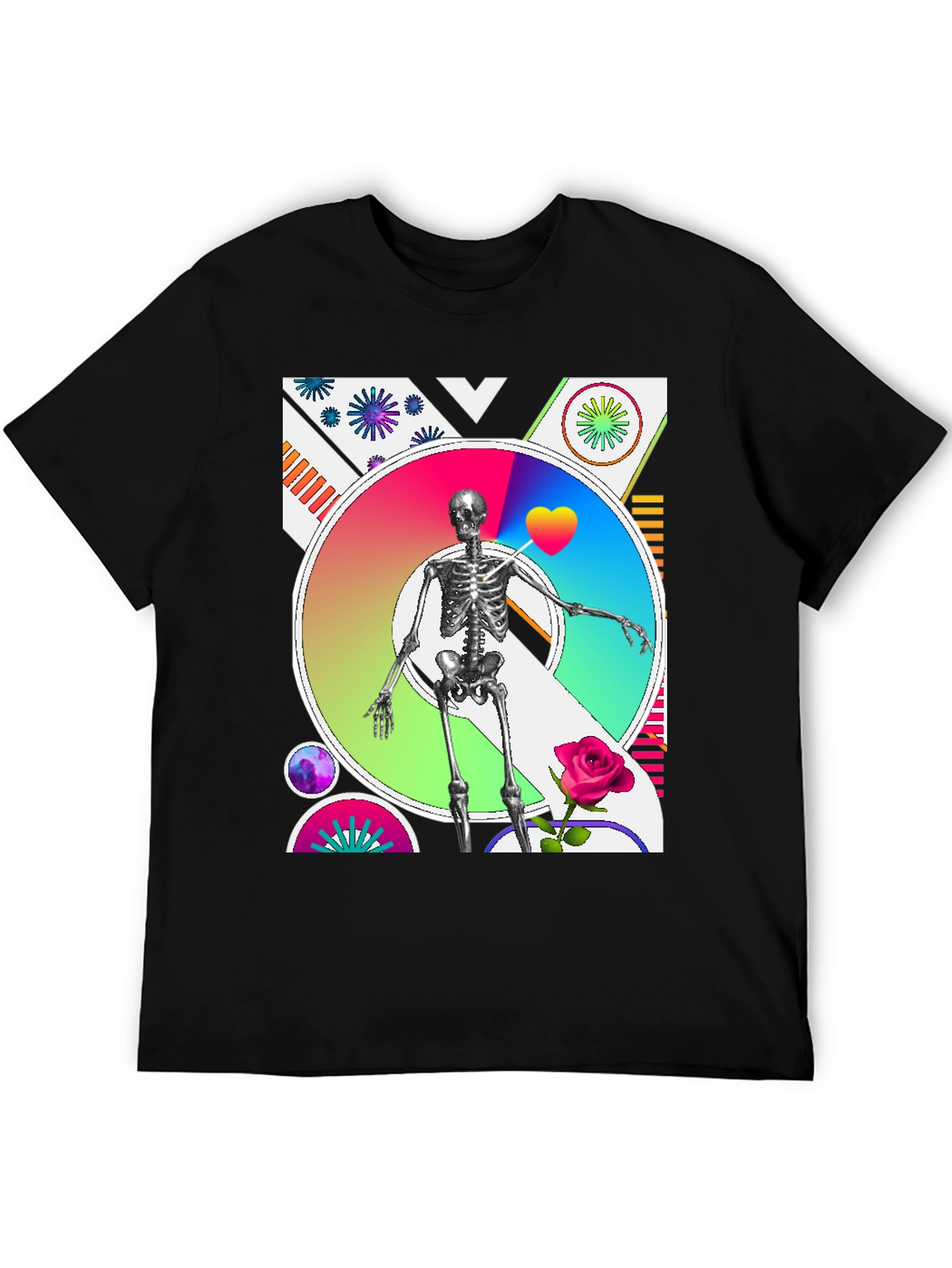 Artistic Skeleton Graphic Tee - Bold & Unique Design