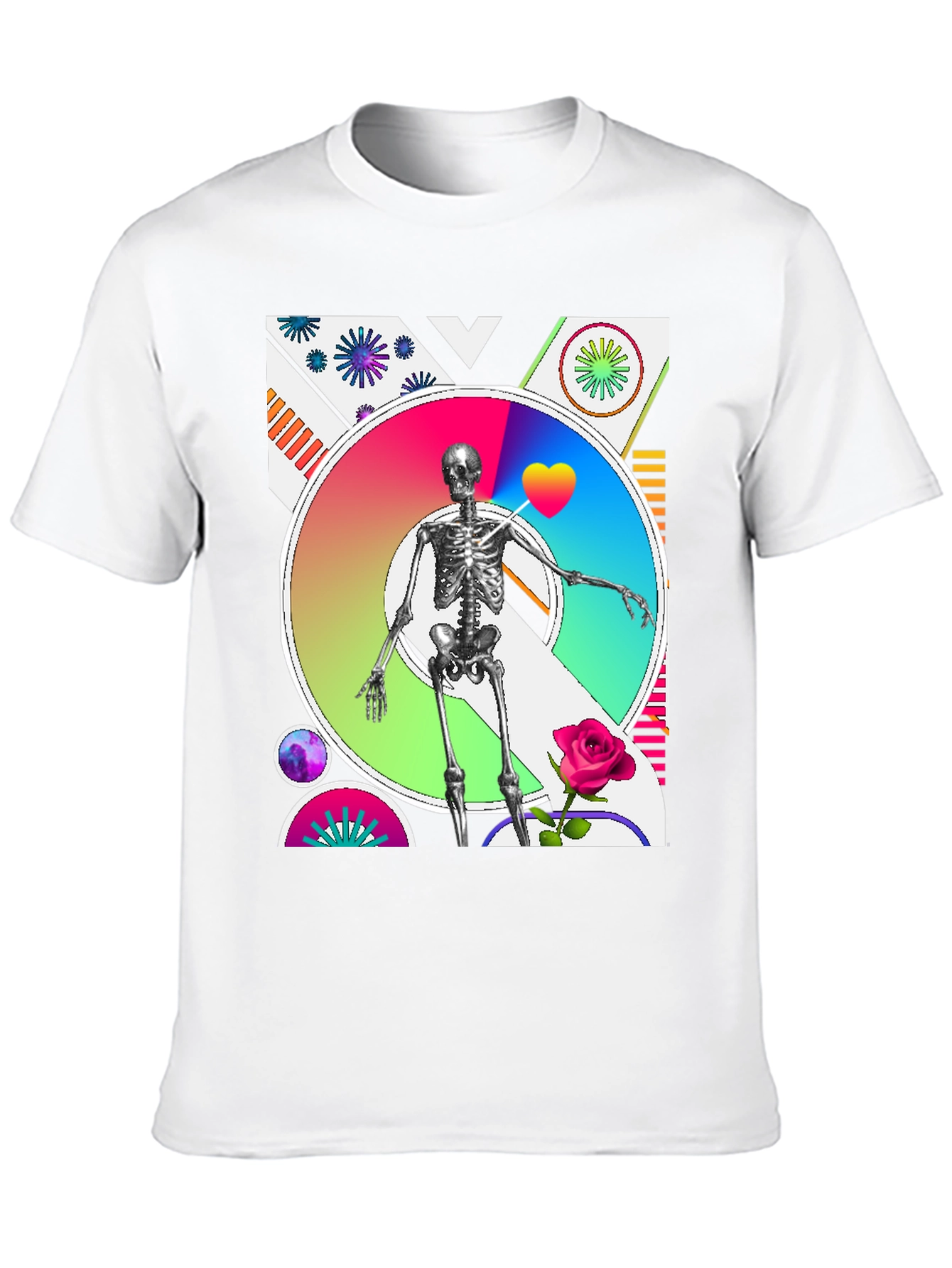 Artistic Skeleton Graphic Tee - Bold & Unique Design