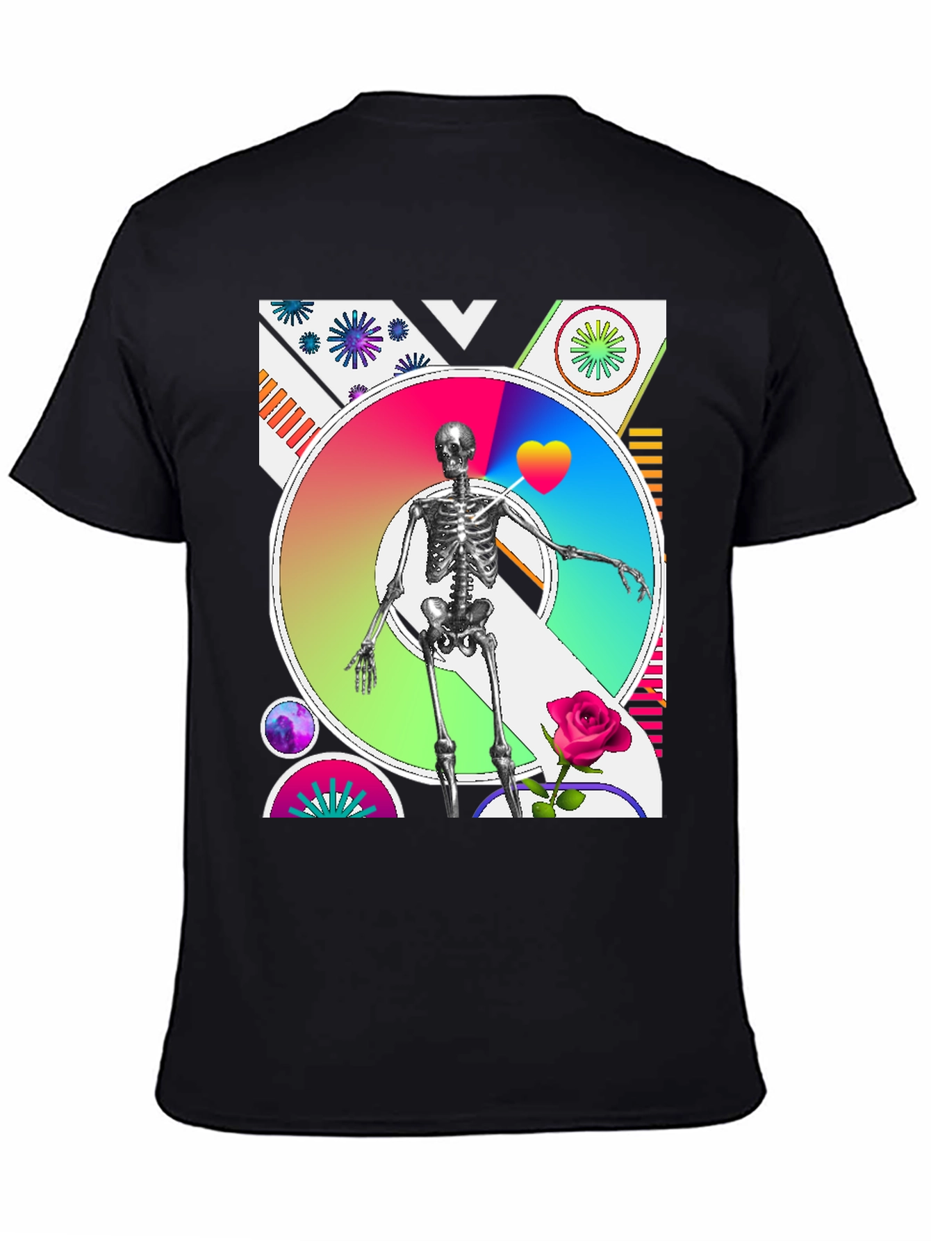 Artistic Skeleton Graphic Tee - Bold & Unique Design