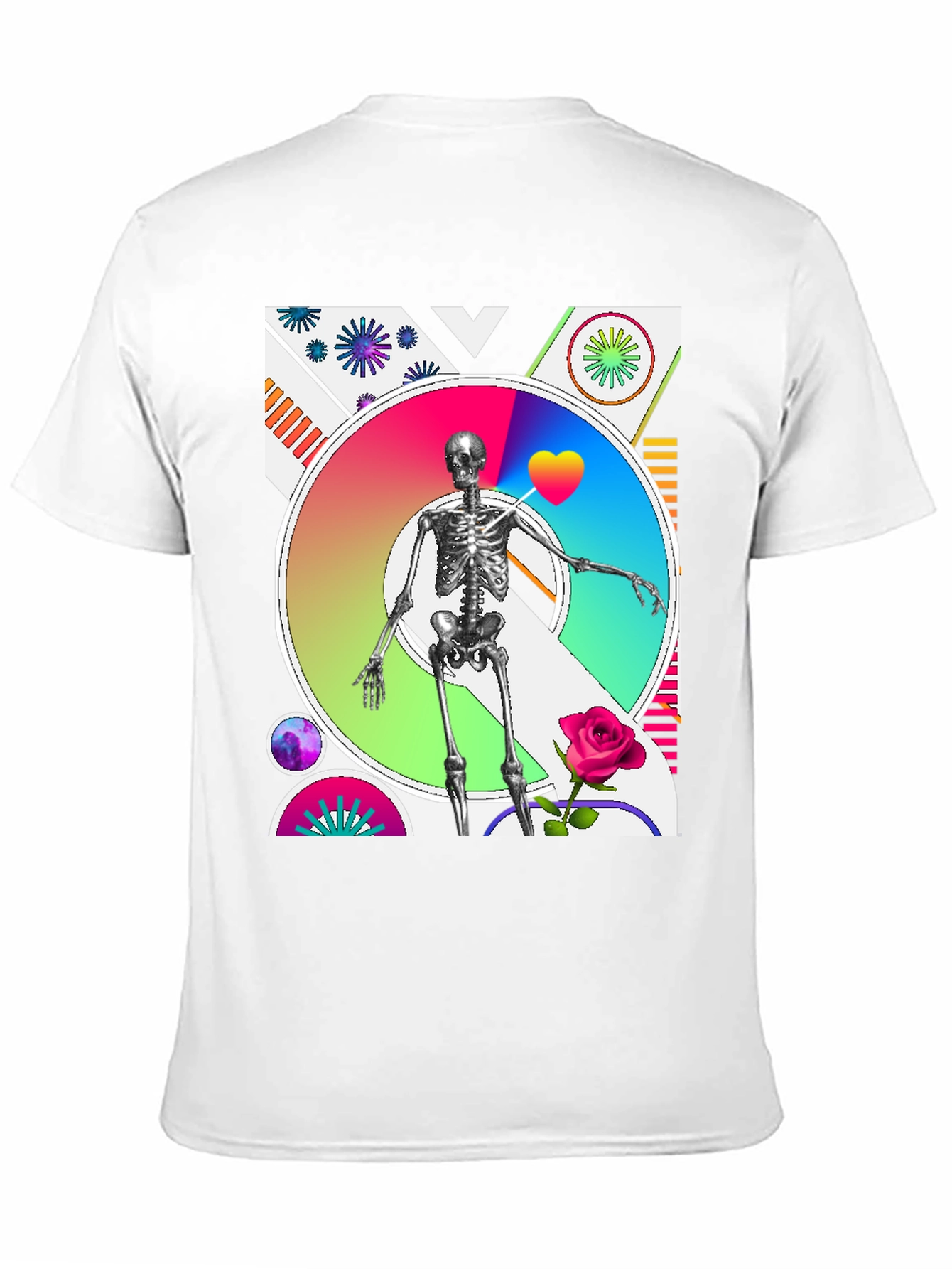 Artistic Skeleton Graphic Tee - Bold & Unique Design