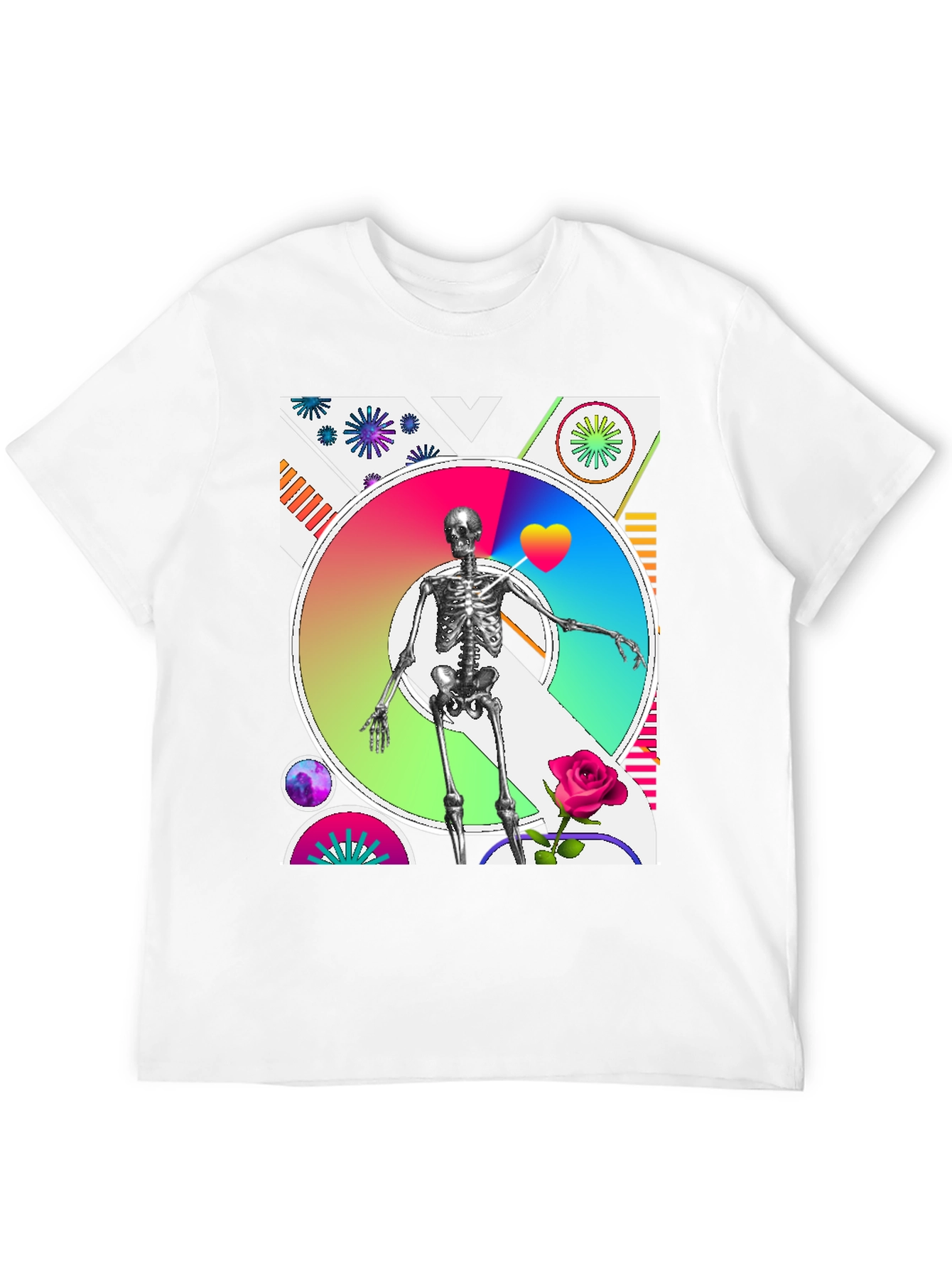 Artistic Skeleton Graphic Tee - Bold & Unique Design