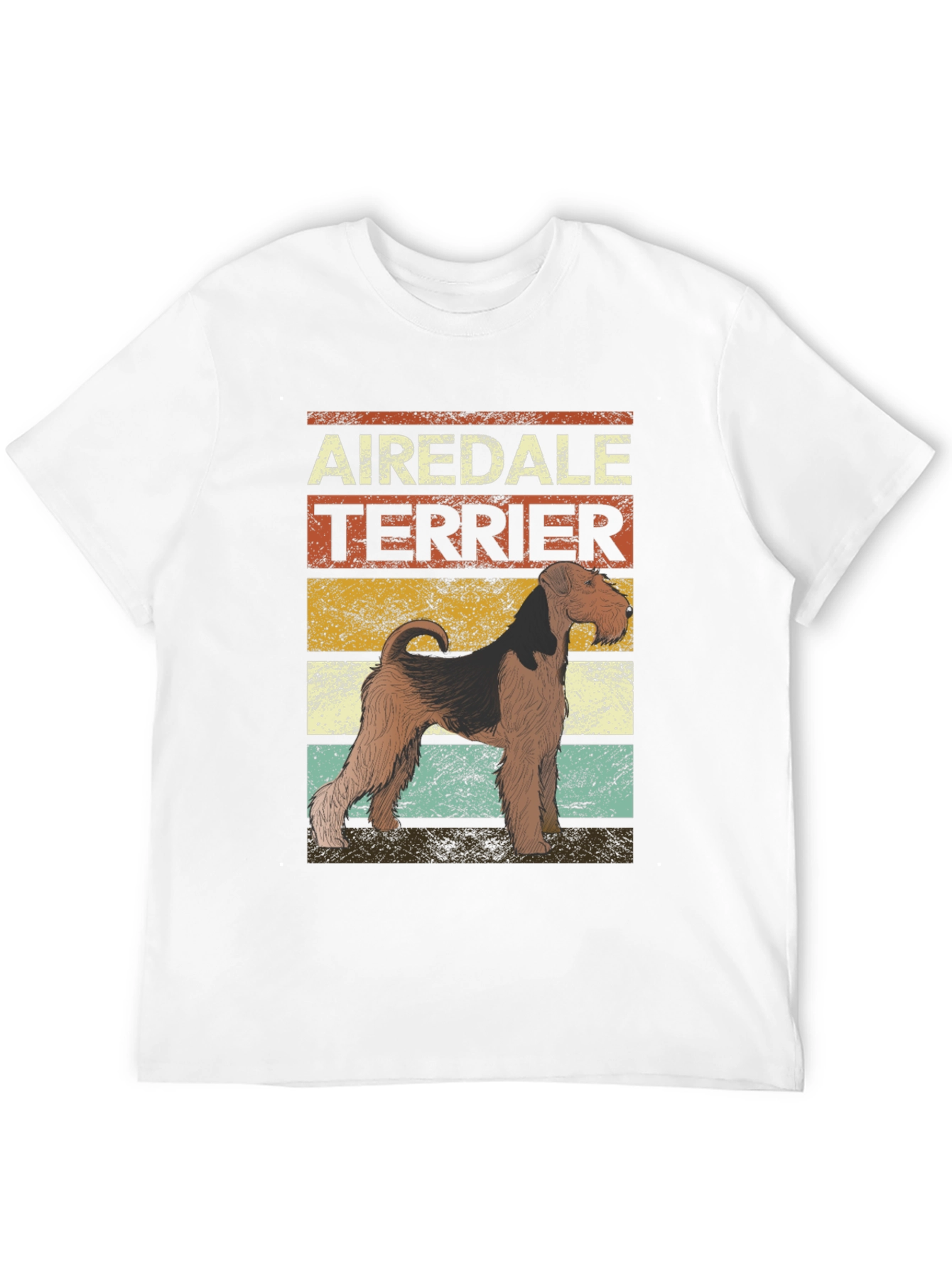 Airedale Terrier Retro T-Shirt | Dog Lover Tee