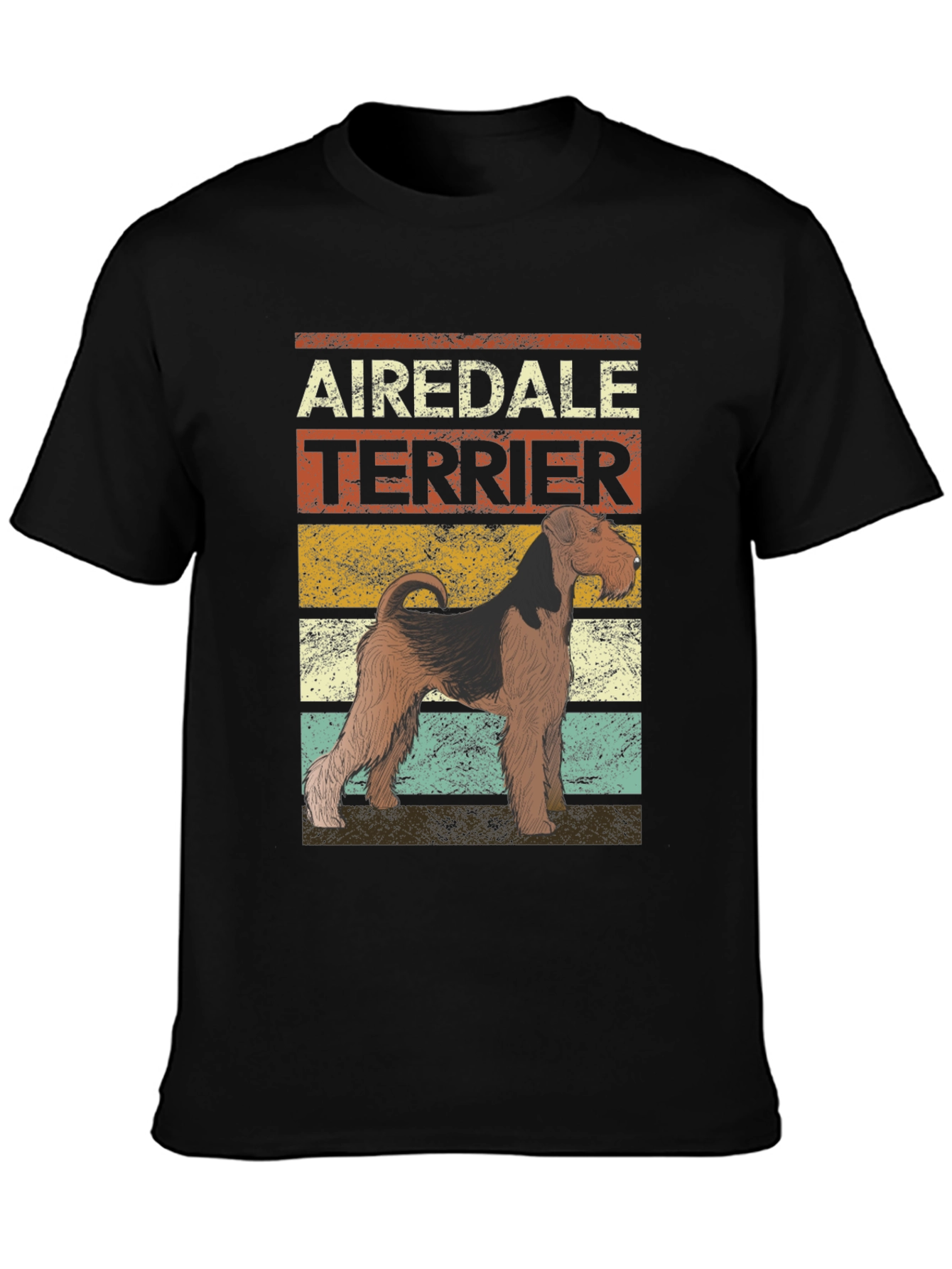 Airedale Terrier Retro T-Shirt | Dog Lover Tee
