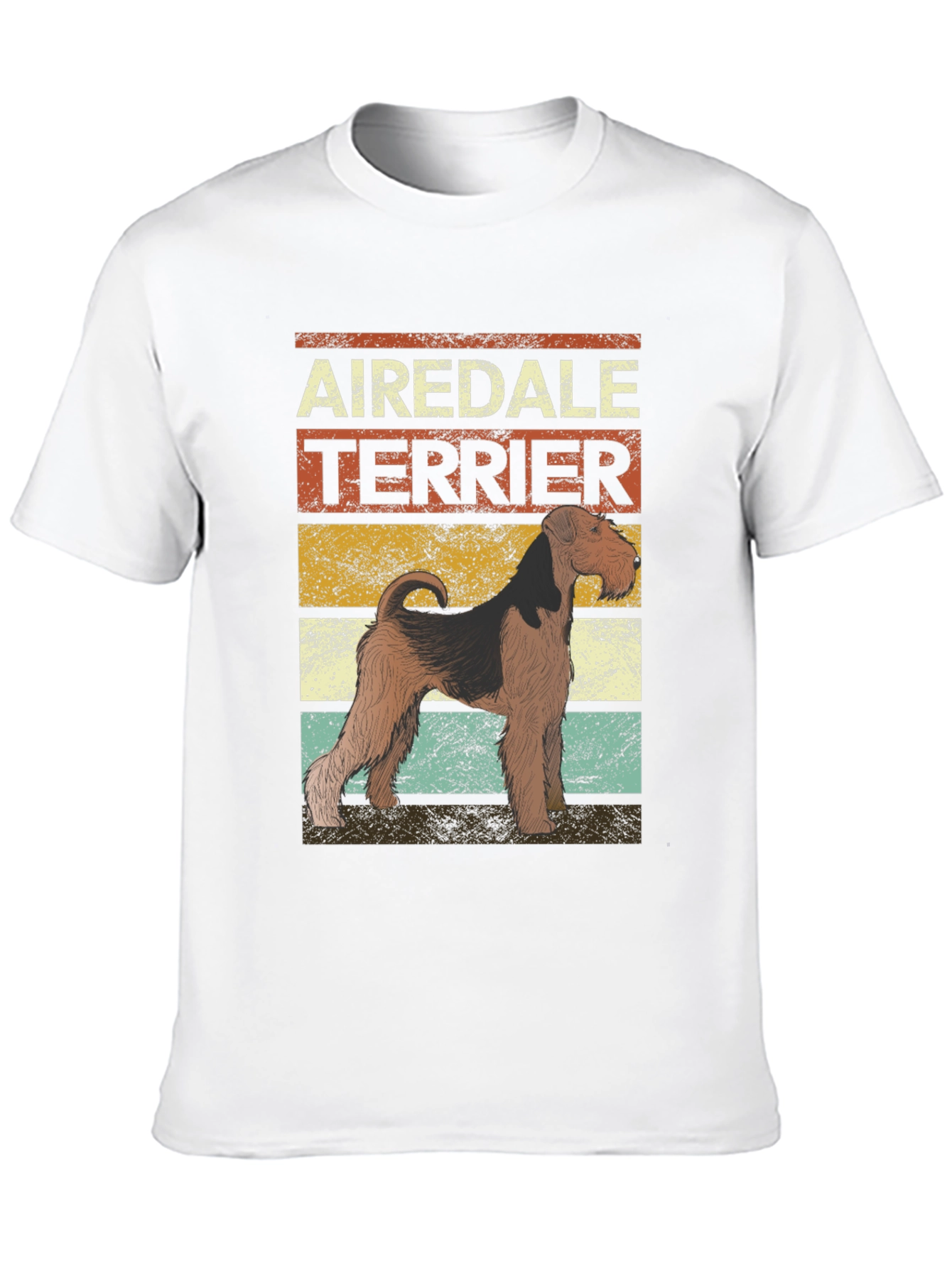 Airedale Terrier Retro T-Shirt | Dog Lover Tee