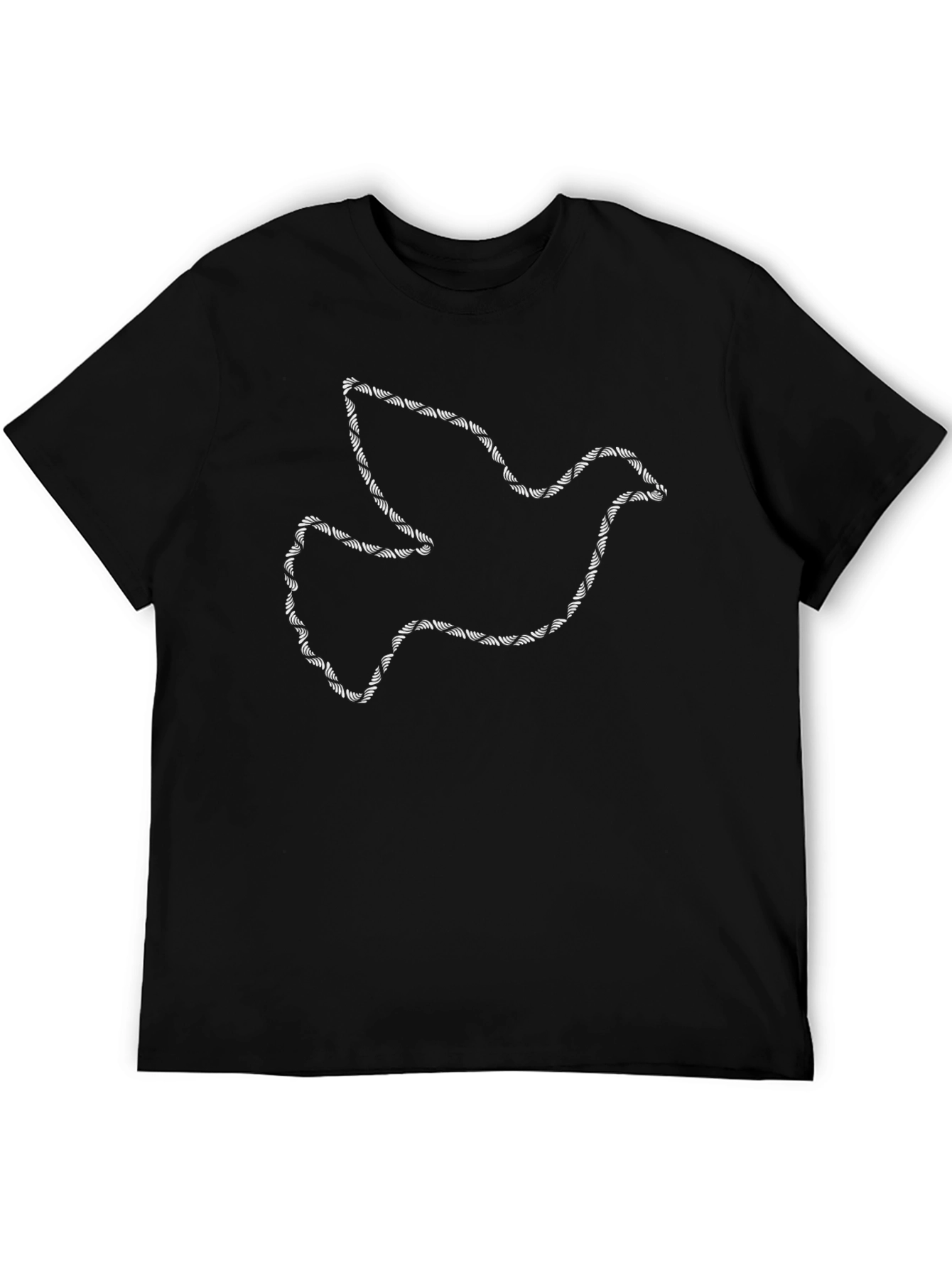 Barbed Wire Dove Graphic Tee - Black