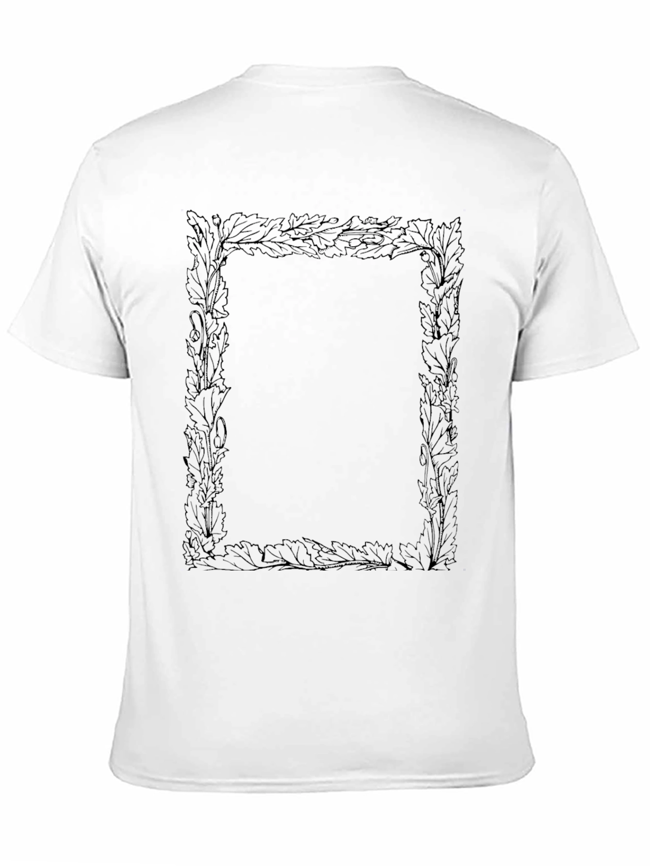 Botanical Frame Black T-Shirt
