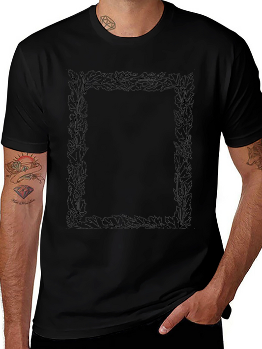 Botanical Frame Black T-Shirt