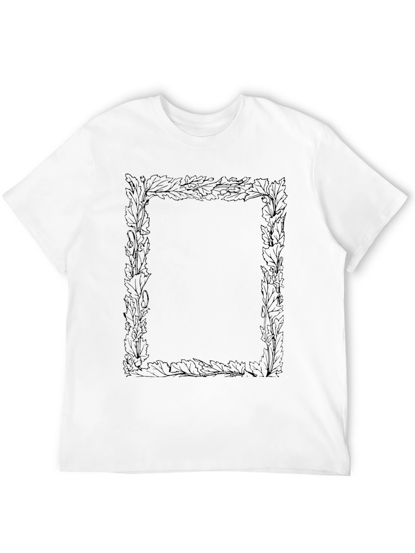 Botanical Frame Black T-Shirt