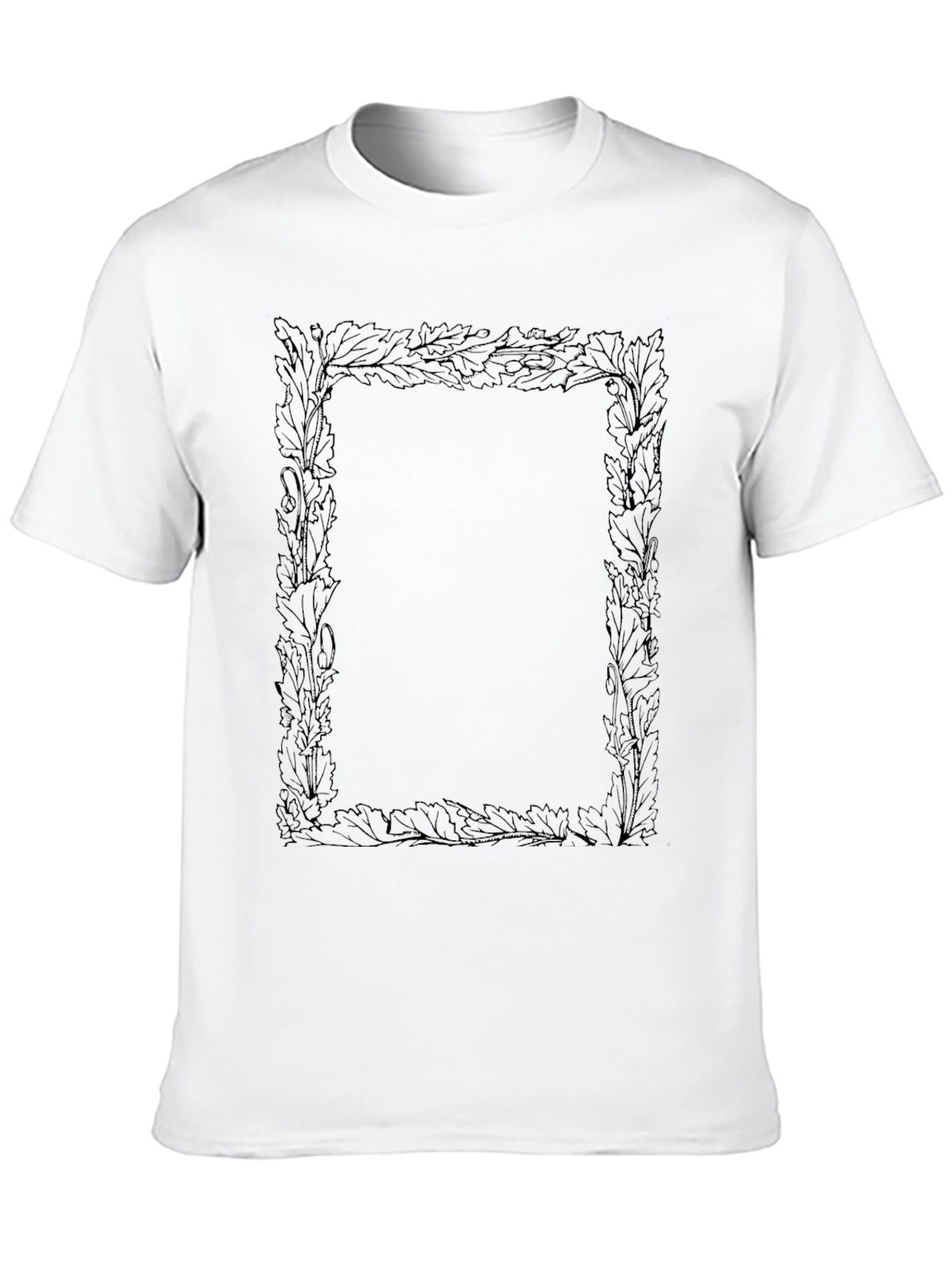 Botanical Frame Black T-Shirt
