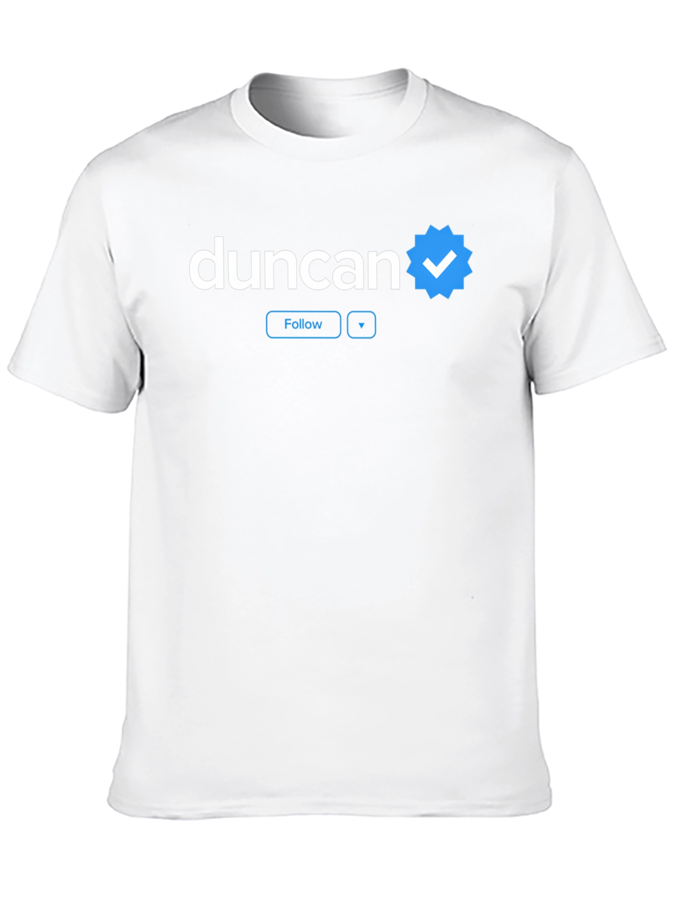 Duncan Verified T-Shirt - Stylish Social Media Inspired Tee