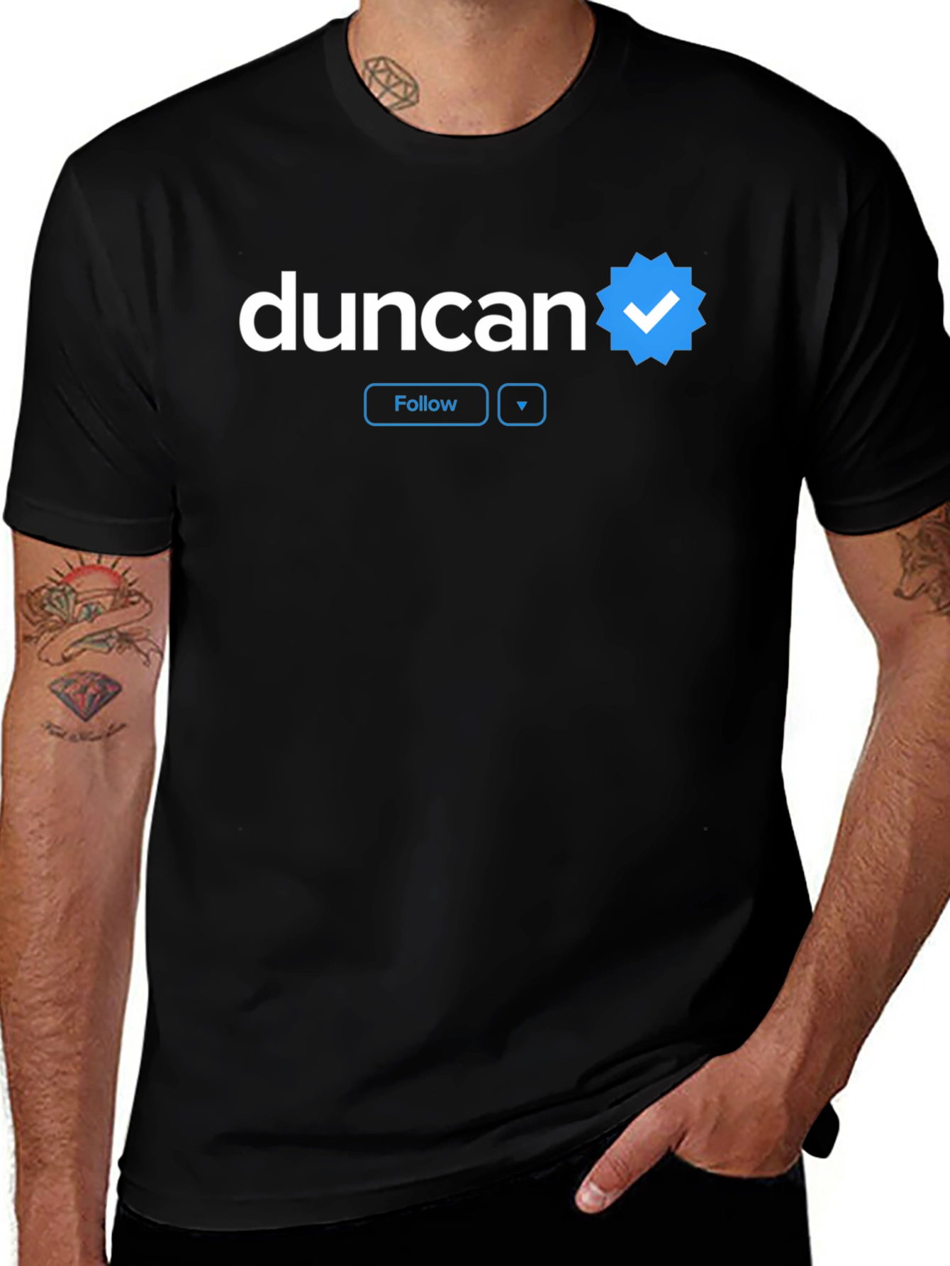 Duncan Verified T-Shirt - Stylish Social Media Inspired Tee