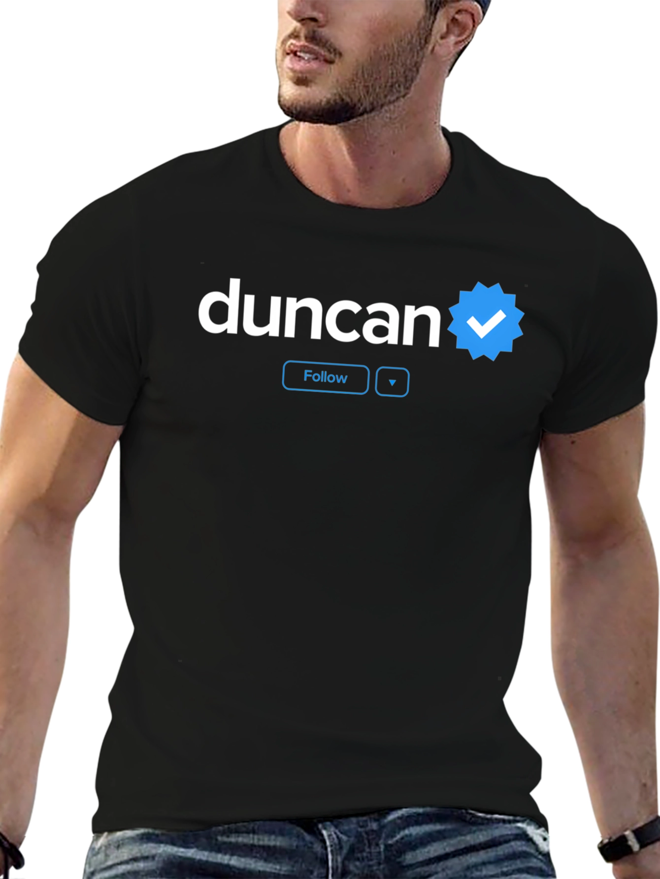 Duncan Verified T-Shirt - Stylish Social Media Inspired Tee