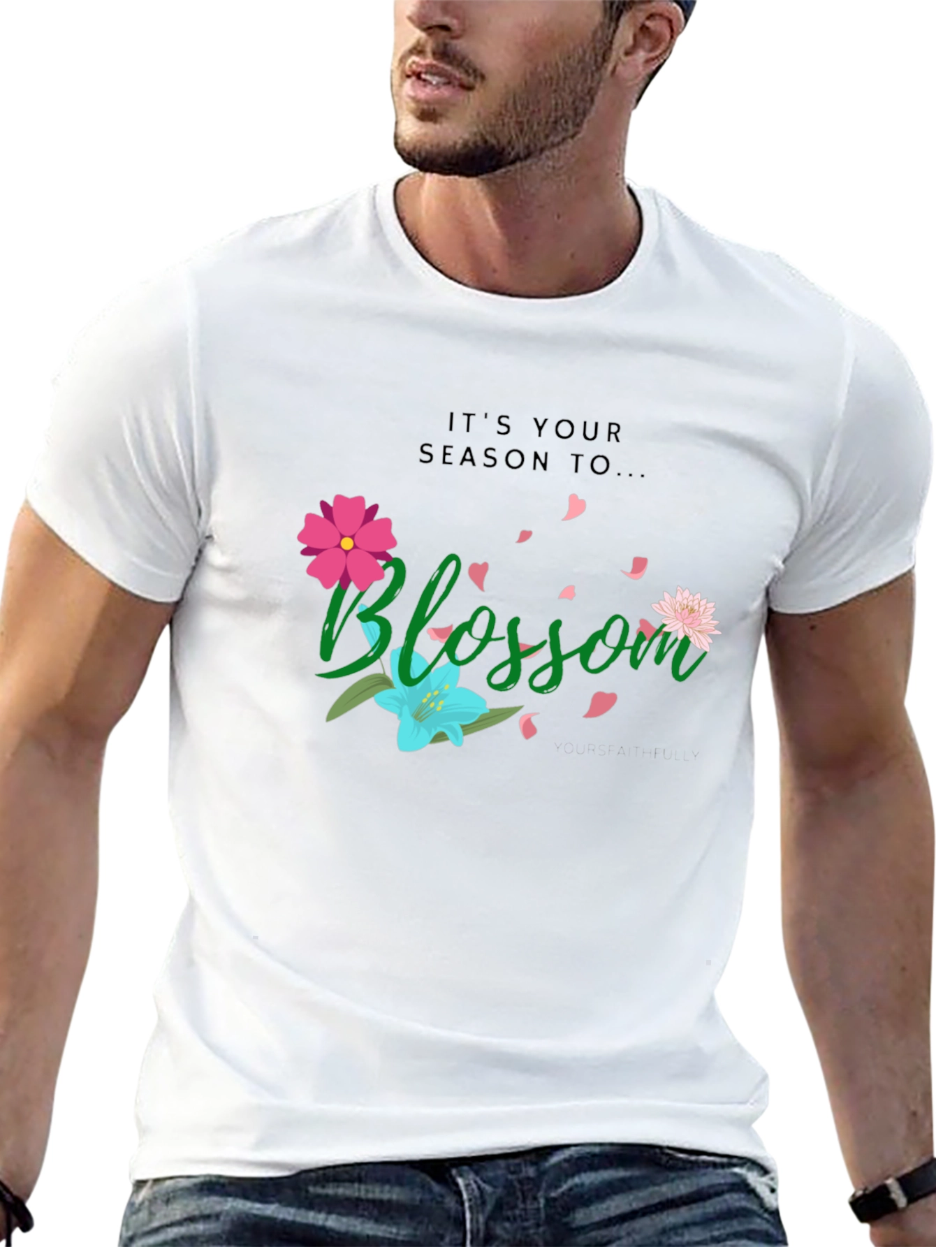 Blossom Graphic T-Shirt - Black