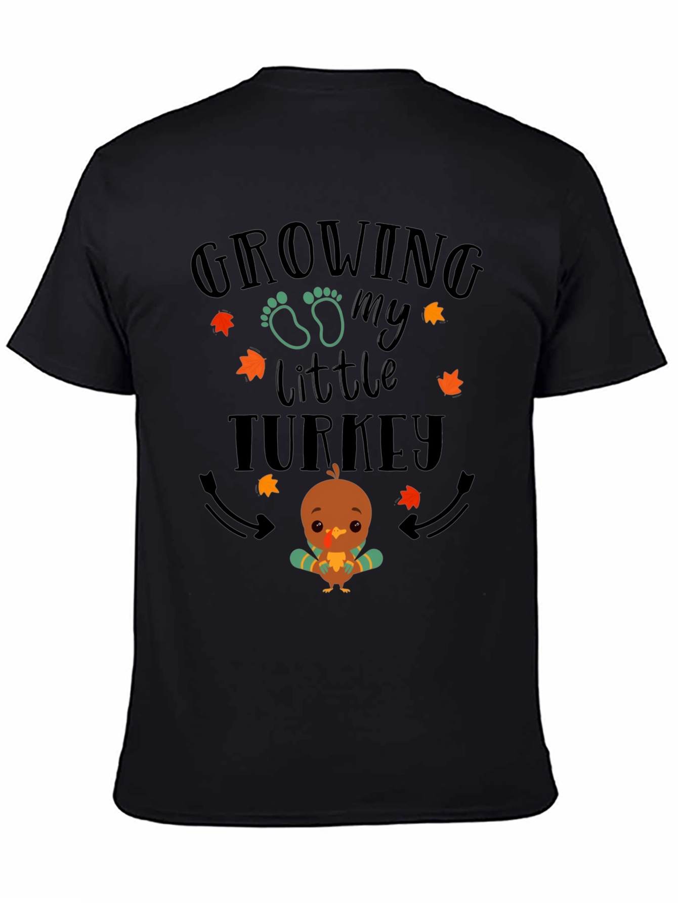 Growing My Little Turkey T-Shirt - Cute Thanksgiving Tee