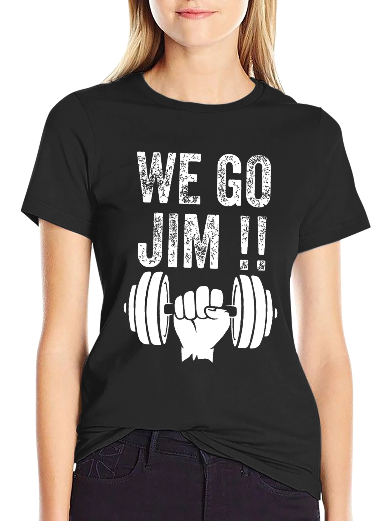 We Go Jim Funny Gym Workout T-Shirt